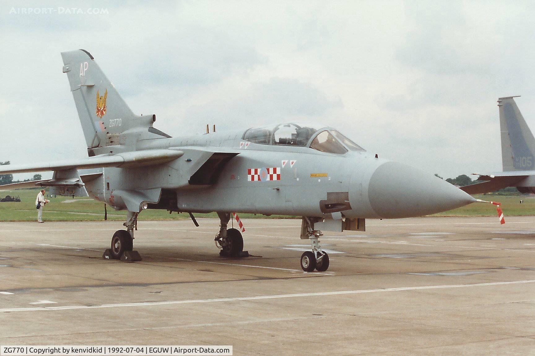 ZG770, 1991 Panavia Tornado F.3 C/N 891/AS136/3438, At the Phantom Phinale photocall.