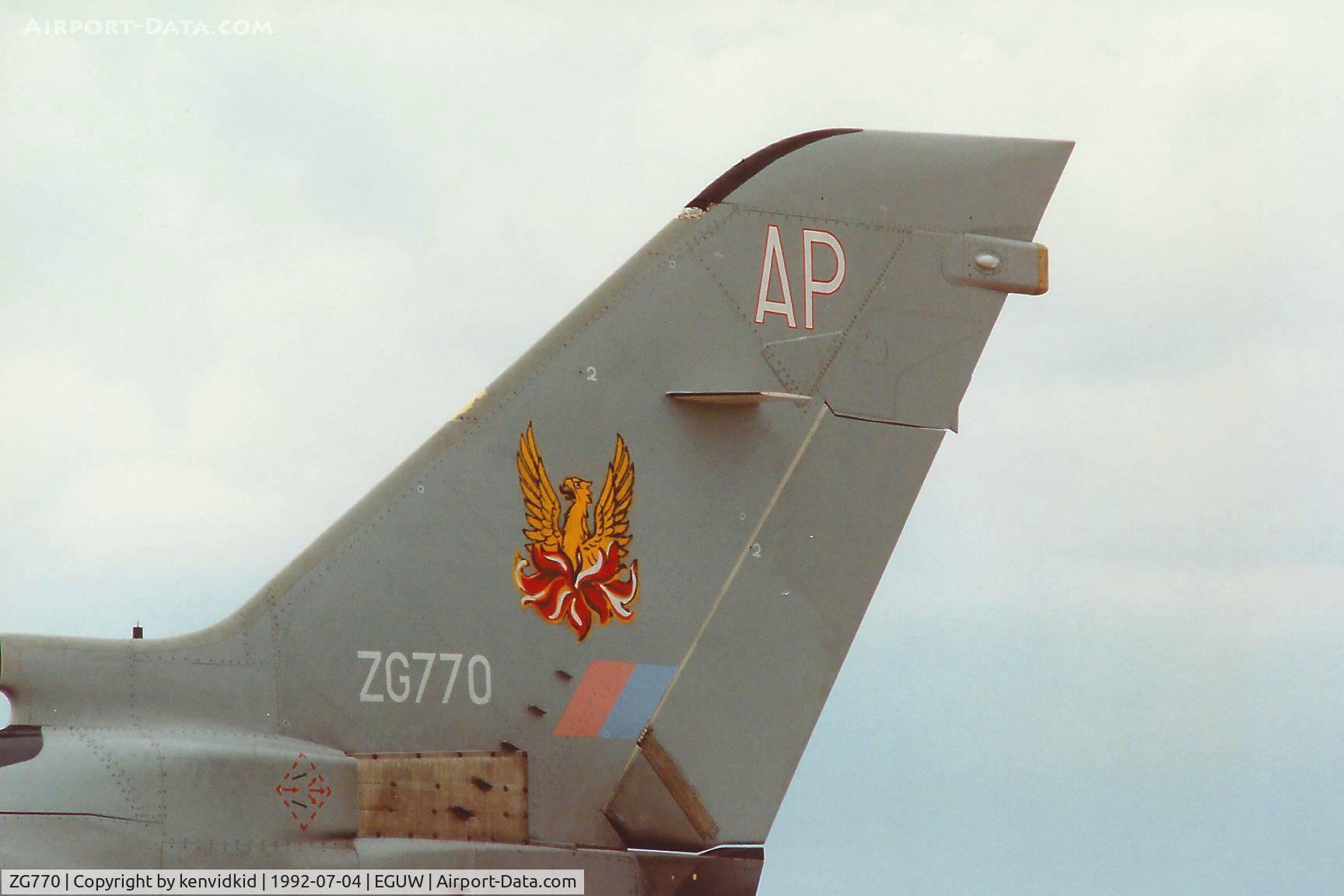ZG770, 1991 Panavia Tornado F.3 C/N 891/AS136/3438, At the Phantom Phinale photocall.