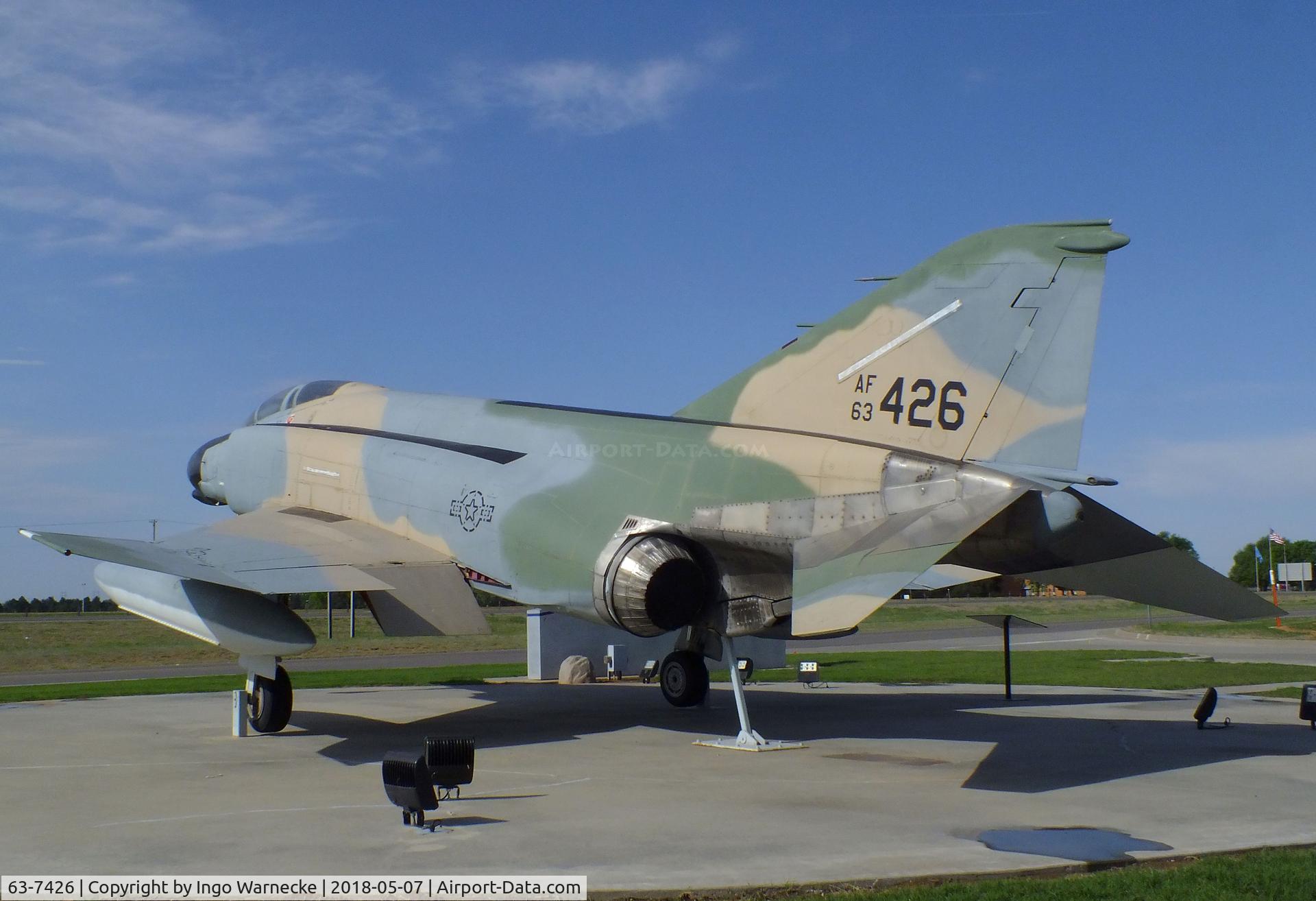 63-7426, 1963 McDonnell GF-4C Phantom II C/N 371, McDonnell F-4C Phantom II at the Stafford Air & Space Museum, Weatherford OK