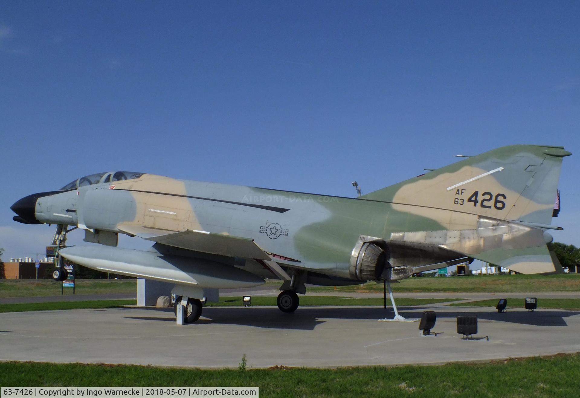 63-7426, 1963 McDonnell GF-4C Phantom II C/N 371, McDonnell F-4C Phantom II at the Stafford Air & Space Museum, Weatherford OK