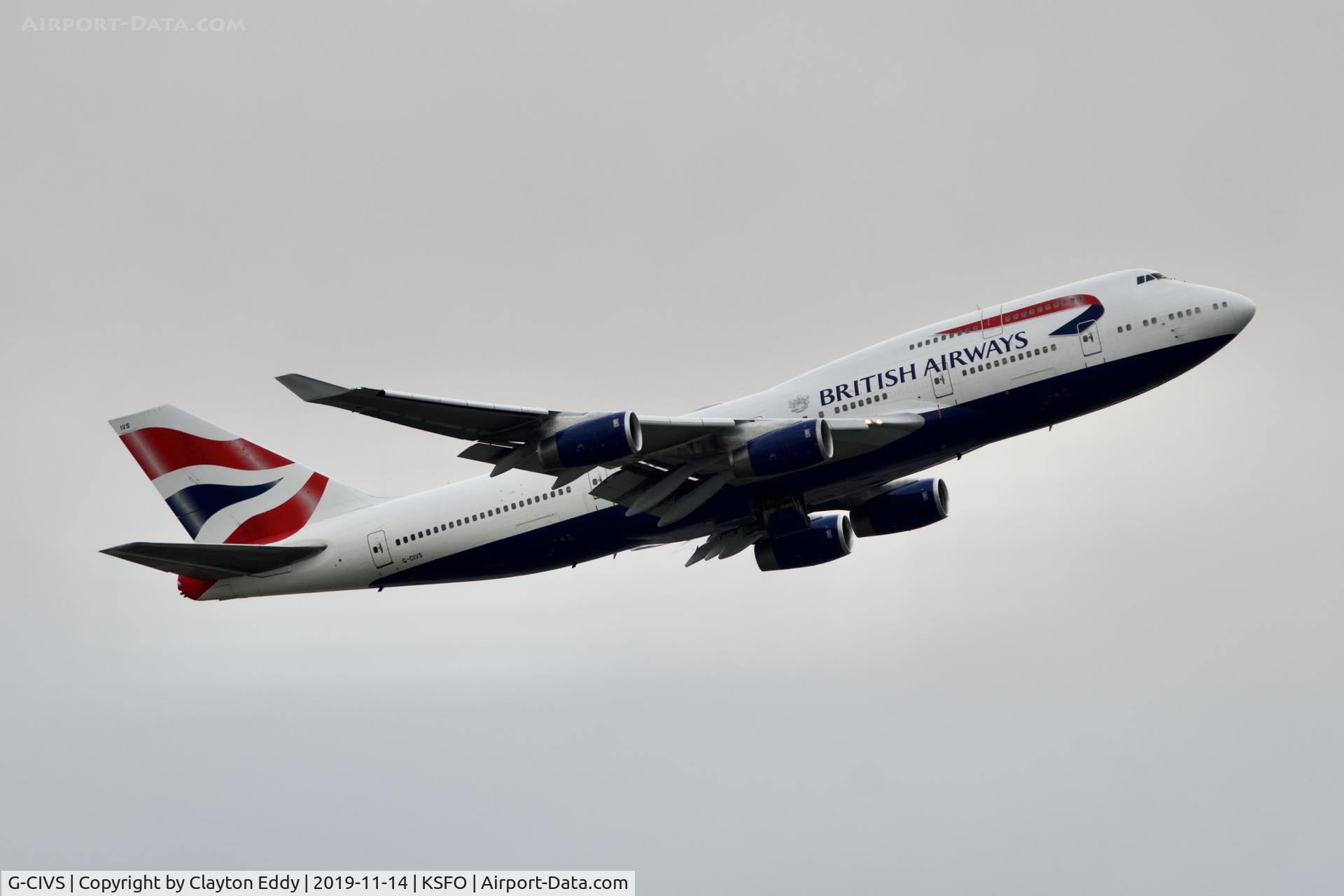 G-CIVS, 1998 Boeing 747-436 C/N 28851, SFO 2019.