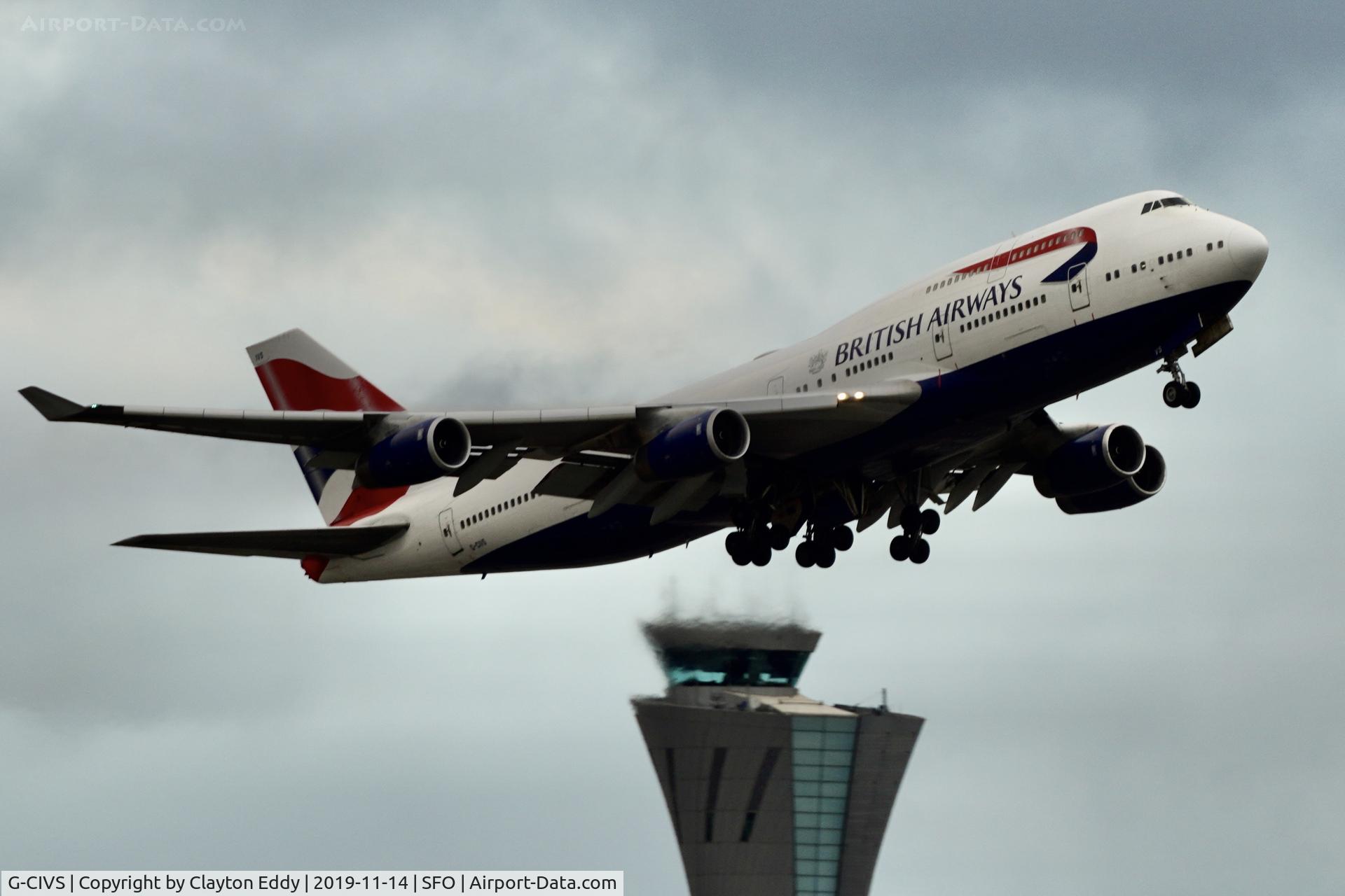 G-CIVS, 1998 Boeing 747-436 C/N 28851, SFO 2019.
