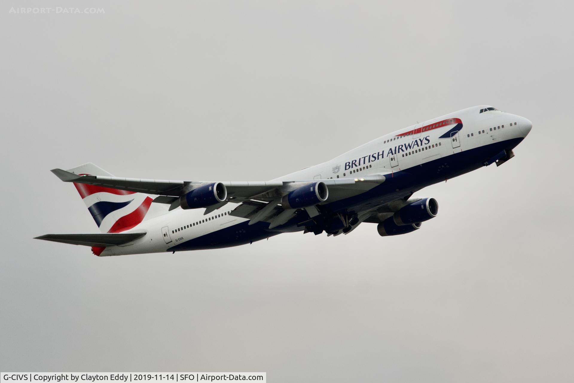 G-CIVS, 1998 Boeing 747-436 C/N 28851, SFO 2019.