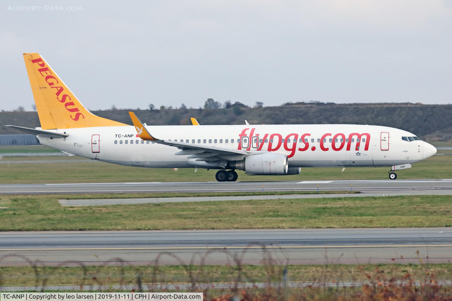 TC-ANP, 2011 Boeing 737-82R C/N 40722, Copenhagen 11.11.2019