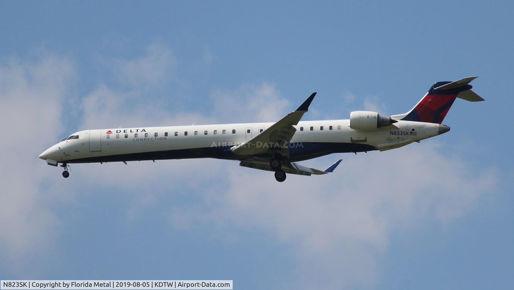 N823SK, 2008 Bombardier CRJ-900ER (CL-600-2D24) C/N 15205, Delta Connection