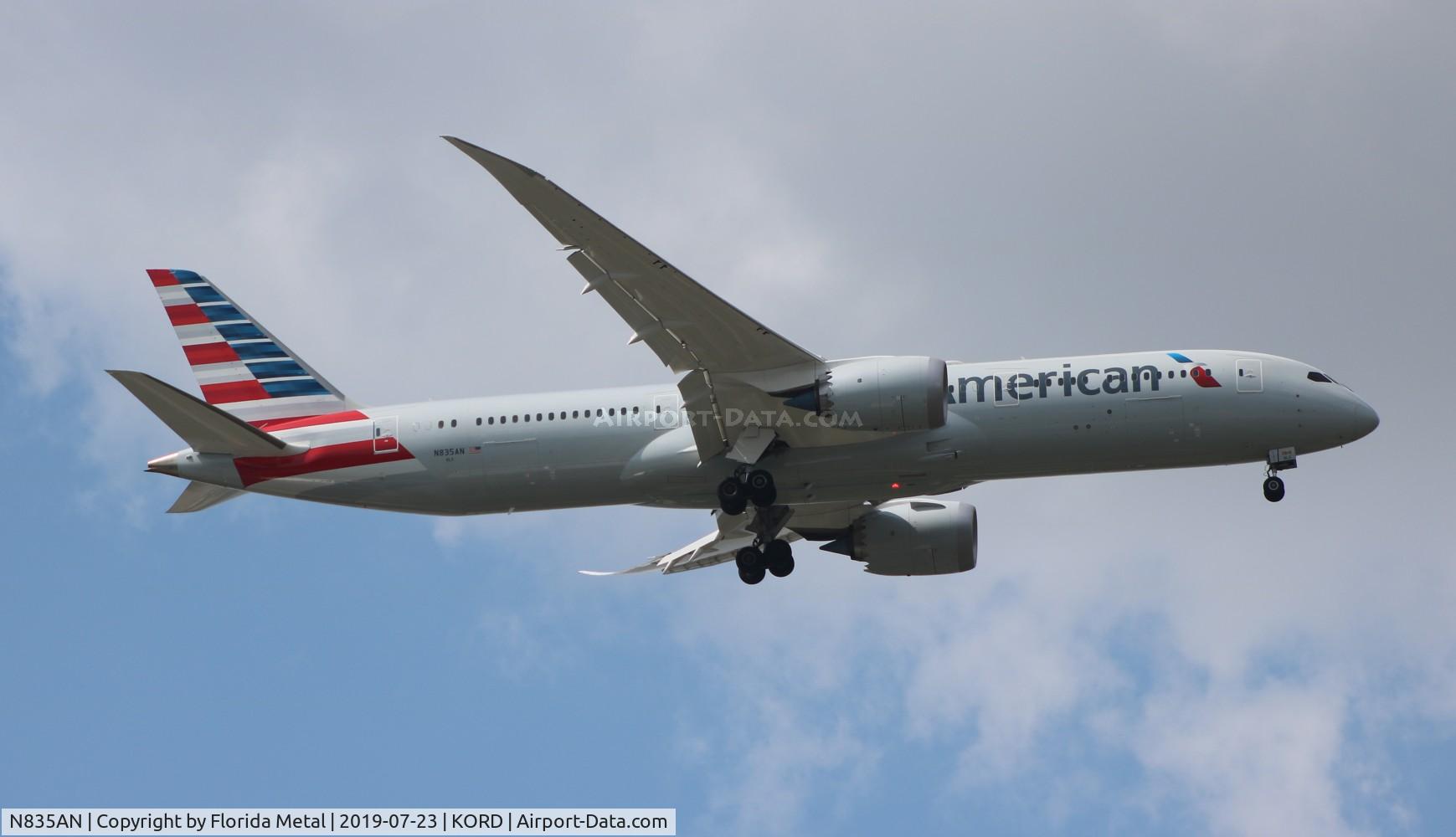 N835AN, 2018 Boeing 787-9 Dreamliner Dreamliner C/N 40655, American