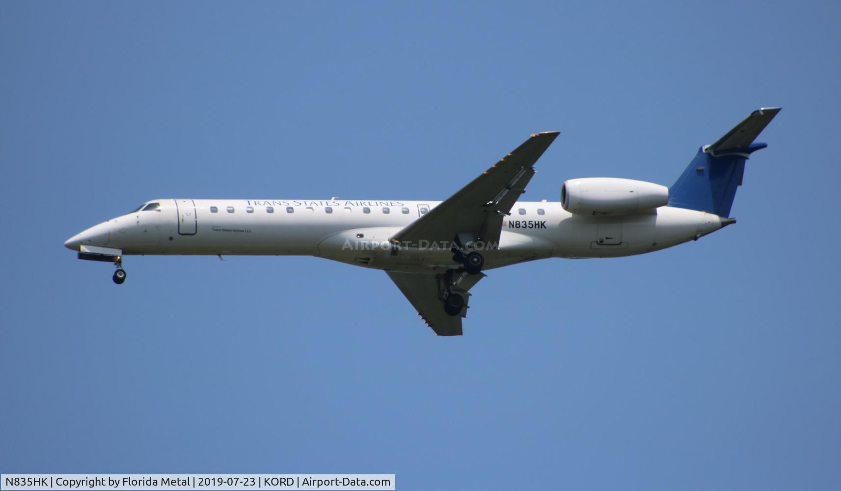 N835HK, 2003 Embraer ERJ-145LR (EMB-145LR) C/N 145670, Trans States
