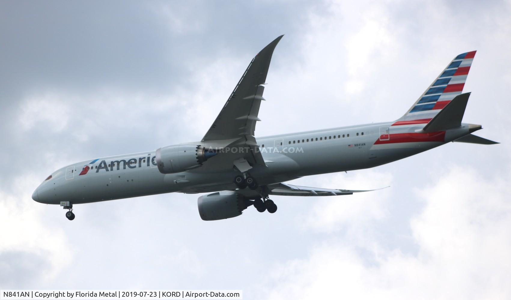 N841AN, 2019 Boeing 787-9 Dreamliner C/N 40657, American