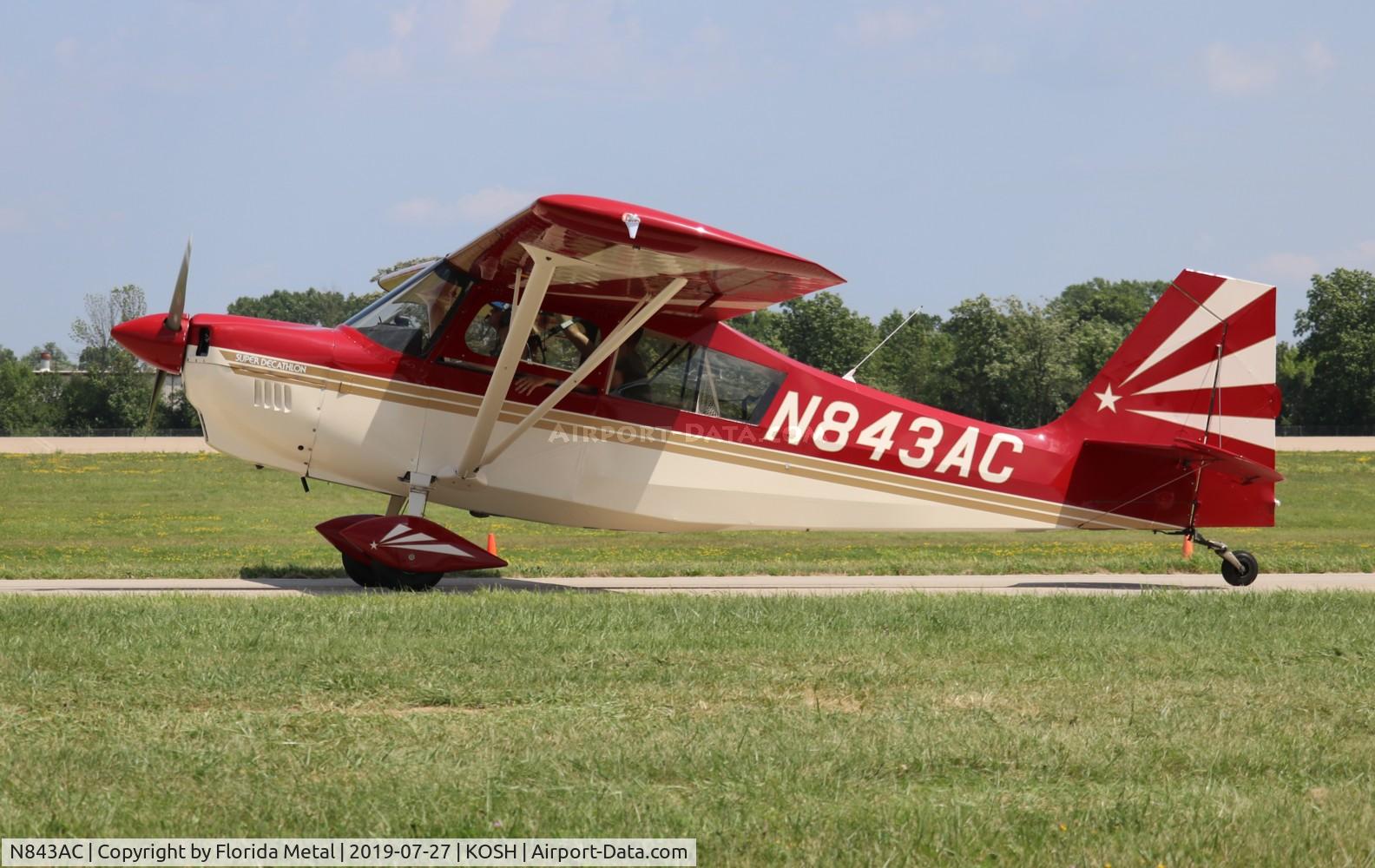 N843AC, 1999 American Champion 8KCAB Decathlon C/N 843-99, American Champion 8KCAB