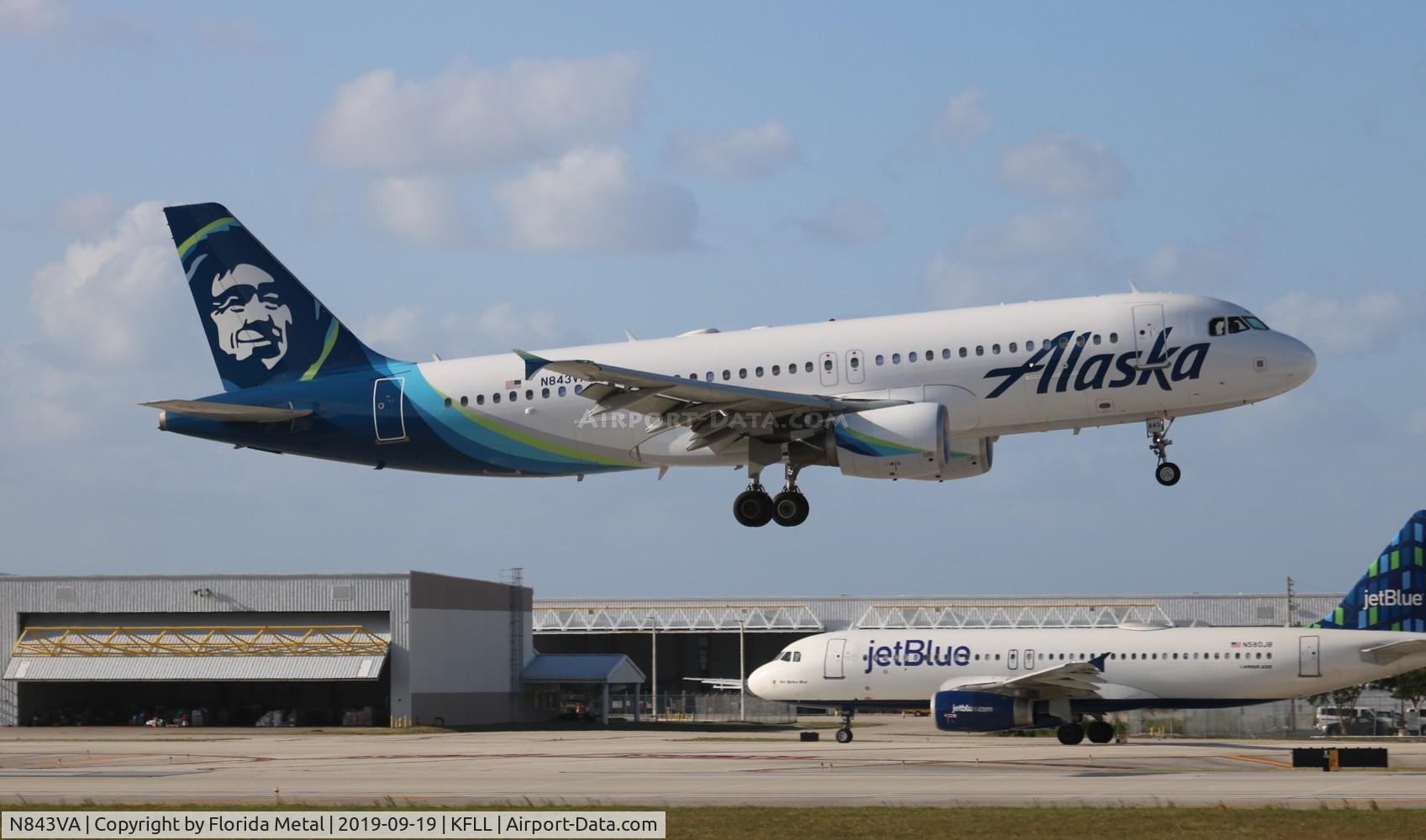 N843VA, 2011 Airbus A320-214 C/N 4814, Alaska