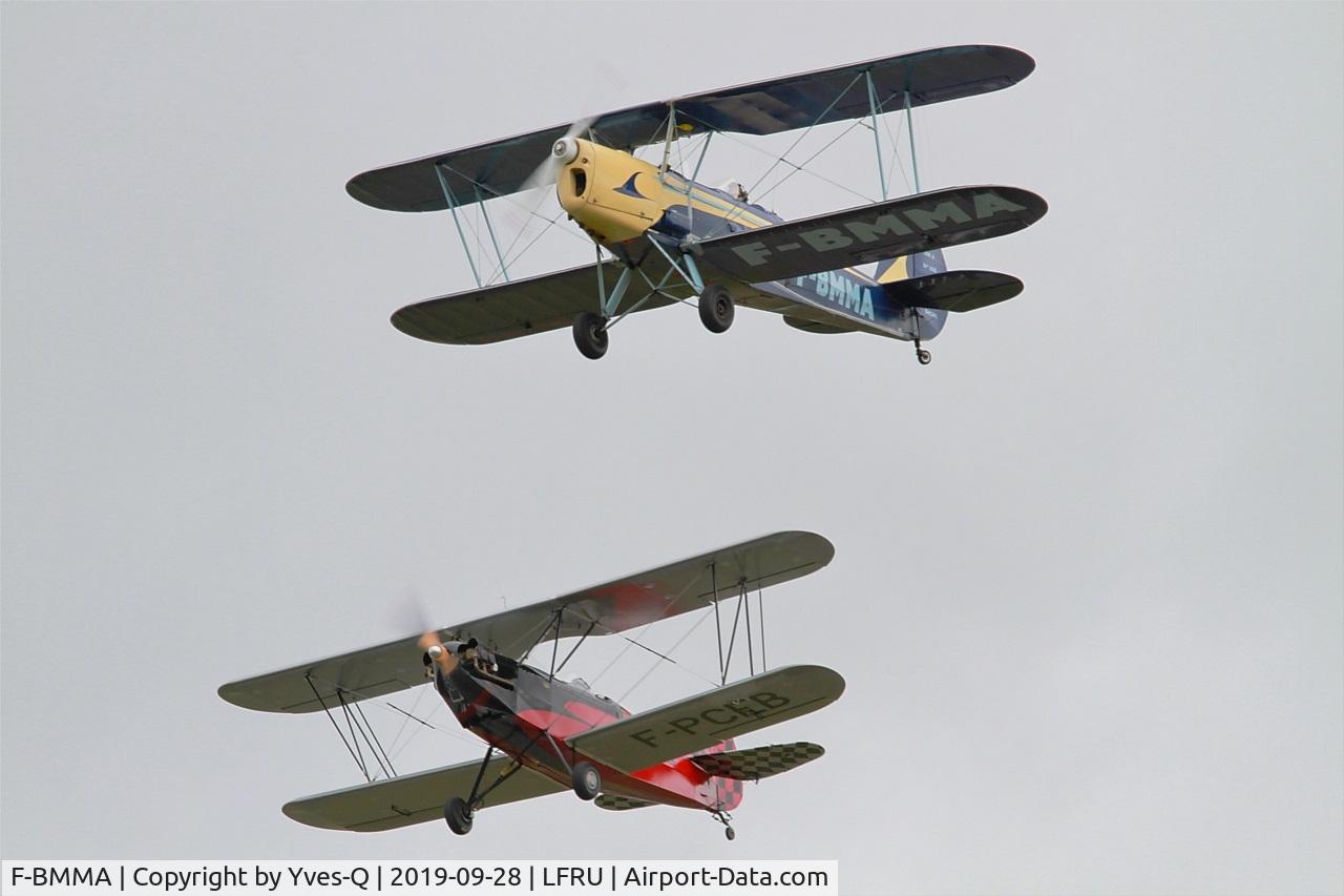 F-BMMA, Stampe-Vertongen SV-4A C/N 630, Stampe-Vertongen SV-4A, On display, Morlaix-Ploujean airport (LFRU-MXN) air show 2019