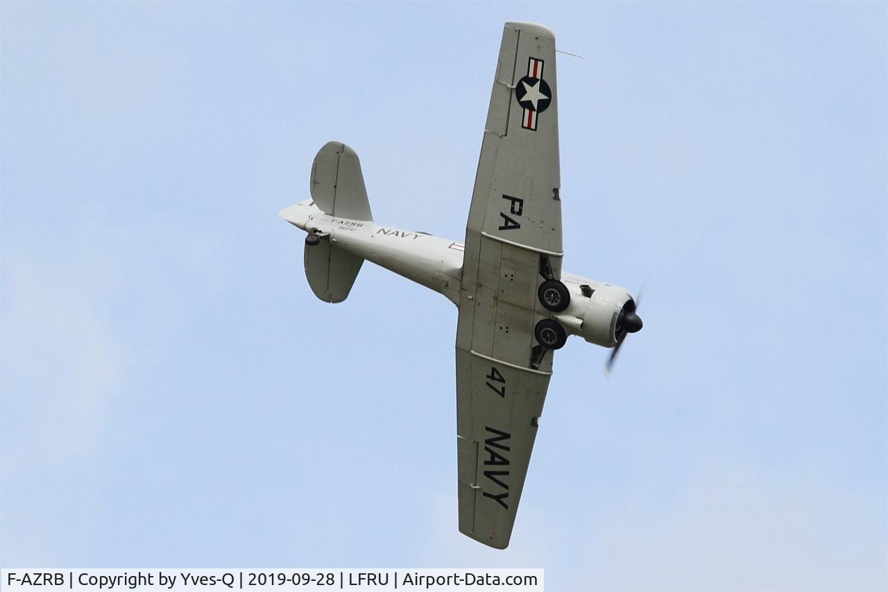 F-AZRB, North American SNJ-5 Texan Texan C/N 88-17955, North American SNJ-5 Texan, On display, Morlaix-Ploujean airport (LFRU-MXN) Air show 2019