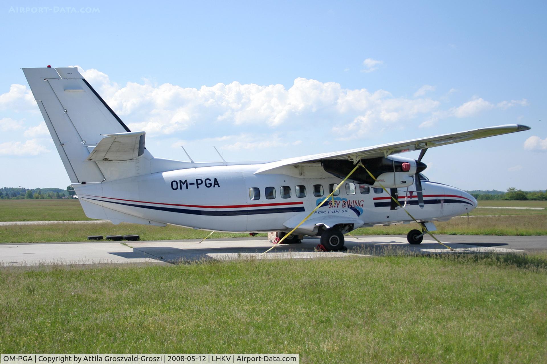 OM-PGA, 1982 Let L-410UVP-T Turbolet C/N 820929, LHKV - Kaposujlak Airport, Hungary