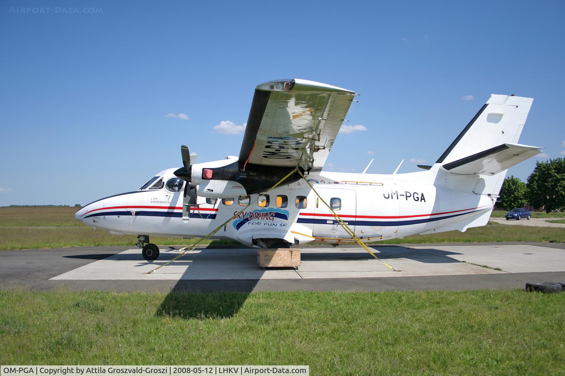 OM-PGA, 1982 Let L-410UVP-T Turbolet C/N 820929, LHKV - Kaposujlak Airport, Hungary