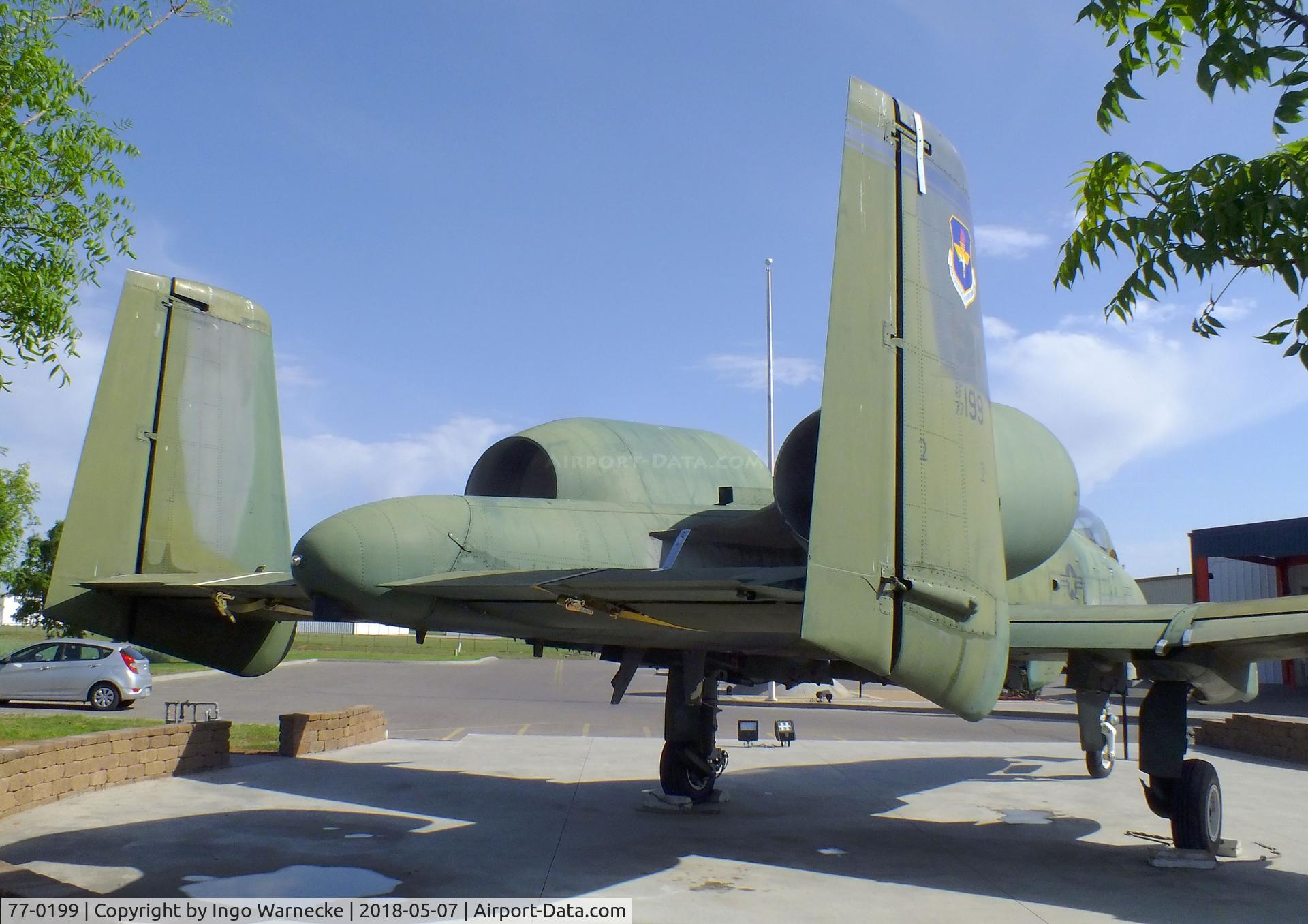 77-0199, 1977 Fairchild Republic A-10A Thunderbolt II C/N A10-0124, Fairchild A-10A Thunderbolt II at the Stafford Air & Space Museum, Weatherford OK