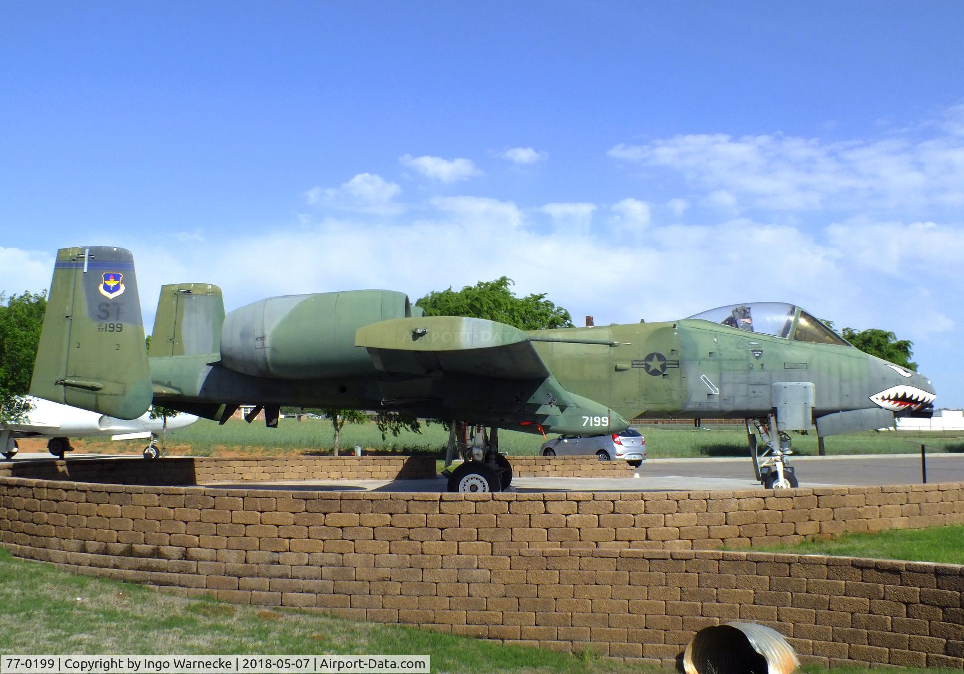 77-0199, 1977 Fairchild Republic A-10A Thunderbolt II C/N A10-0124, Fairchild A-10A Thunderbolt II at the Stafford Air & Space Museum, Weatherford OK
