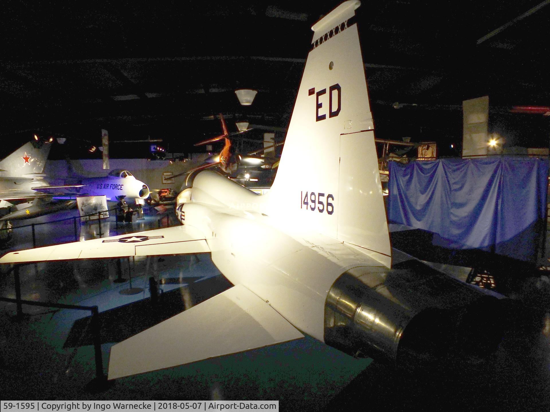 59-1595, Northrop T-38A Talon C/N N.5108, Northrop T-38A Talon, displayed as '67-14956' at the Stafford Air & Space Museum, Weatherford OK