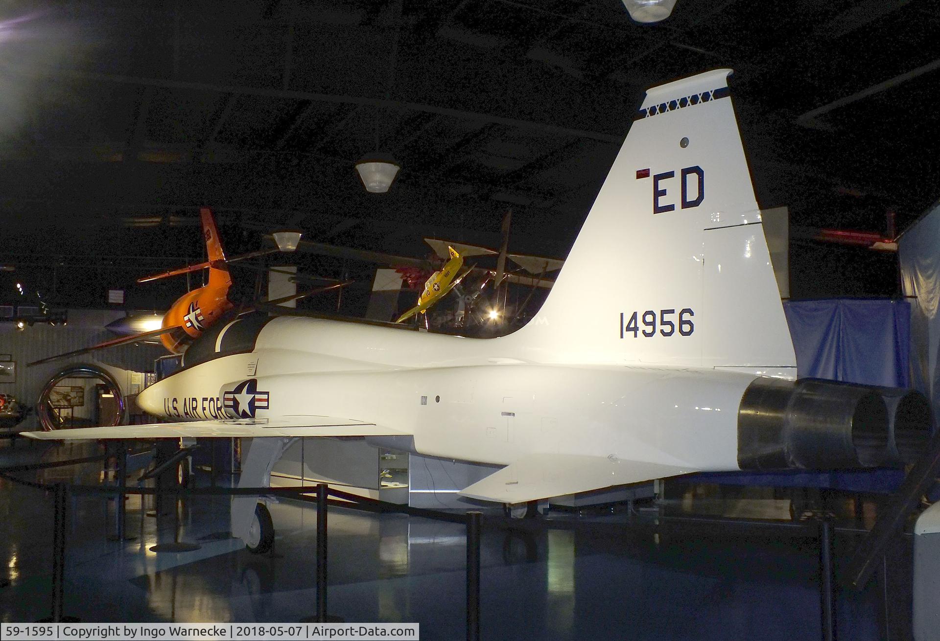 59-1595, Northrop T-38A Talon C/N N.5108, Northrop T-38A Talon, displayed as '67-14956' at the Stafford Air & Space Museum, Weatherford OK