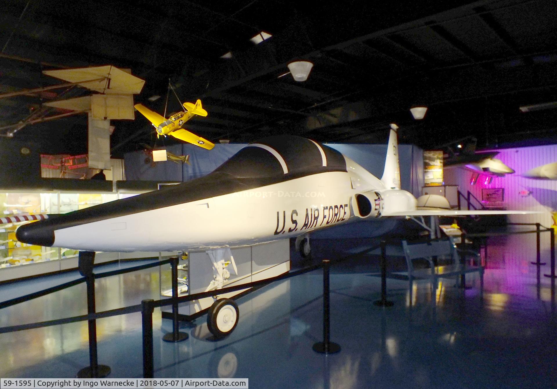 59-1595, Northrop T-38A Talon C/N N.5108, Northrop T-38A Talon, displayed as '67-14956' at the Stafford Air & Space Museum, Weatherford OK