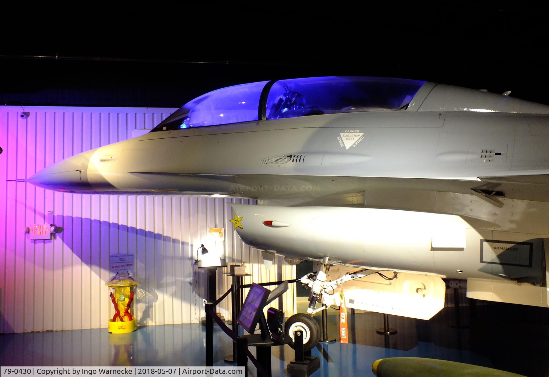79-0430, General Dynamics F-16B Fighting Falcon C/N 62-62, General Dynamics F-16B Fighting Falcon at the Stafford Air & Space Museum, Weatherford OK