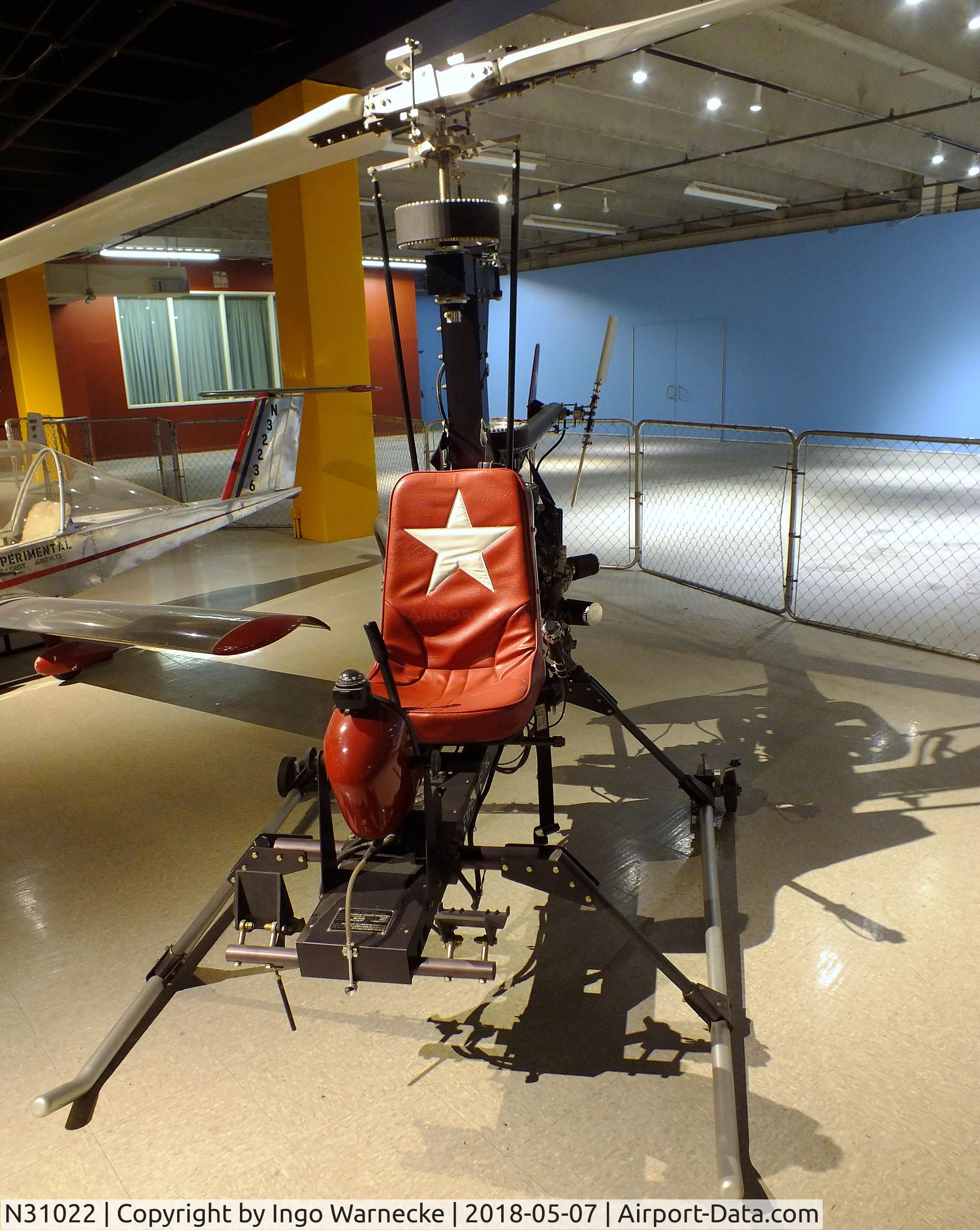 N31022, Banks Donald J LONESTAR SPRT HELICO C/N 011, Banks Lonestar Spirit Helico at the Science Museum Oklahoma, Oklahoma City OK