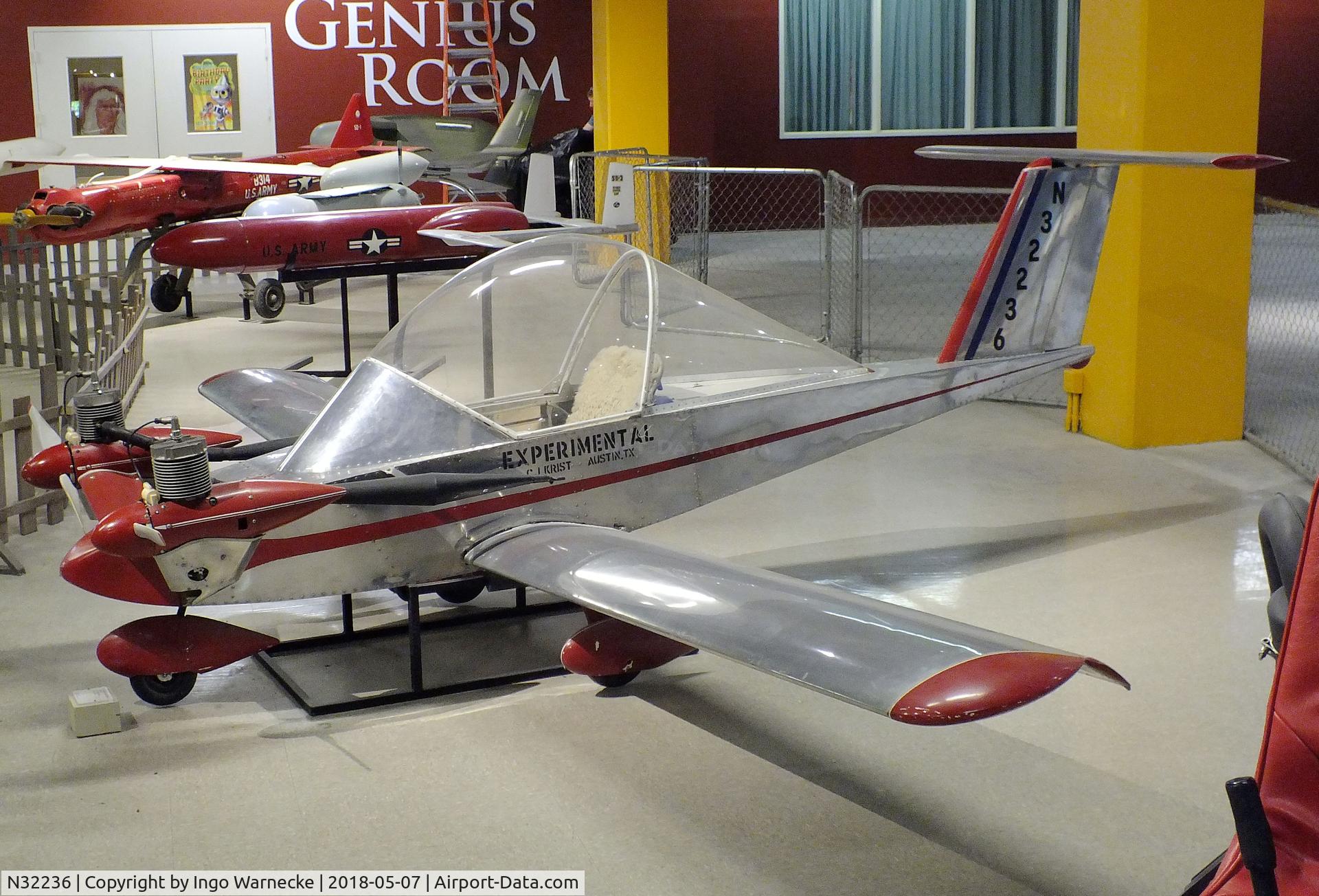 N32236, 1983 Zenair MC-12 Cricket C/N 12-0061, Colomban MC.12 CriCri (Zenair Cricket) at the Science Museum Oklahoma, Oklahoma City OK