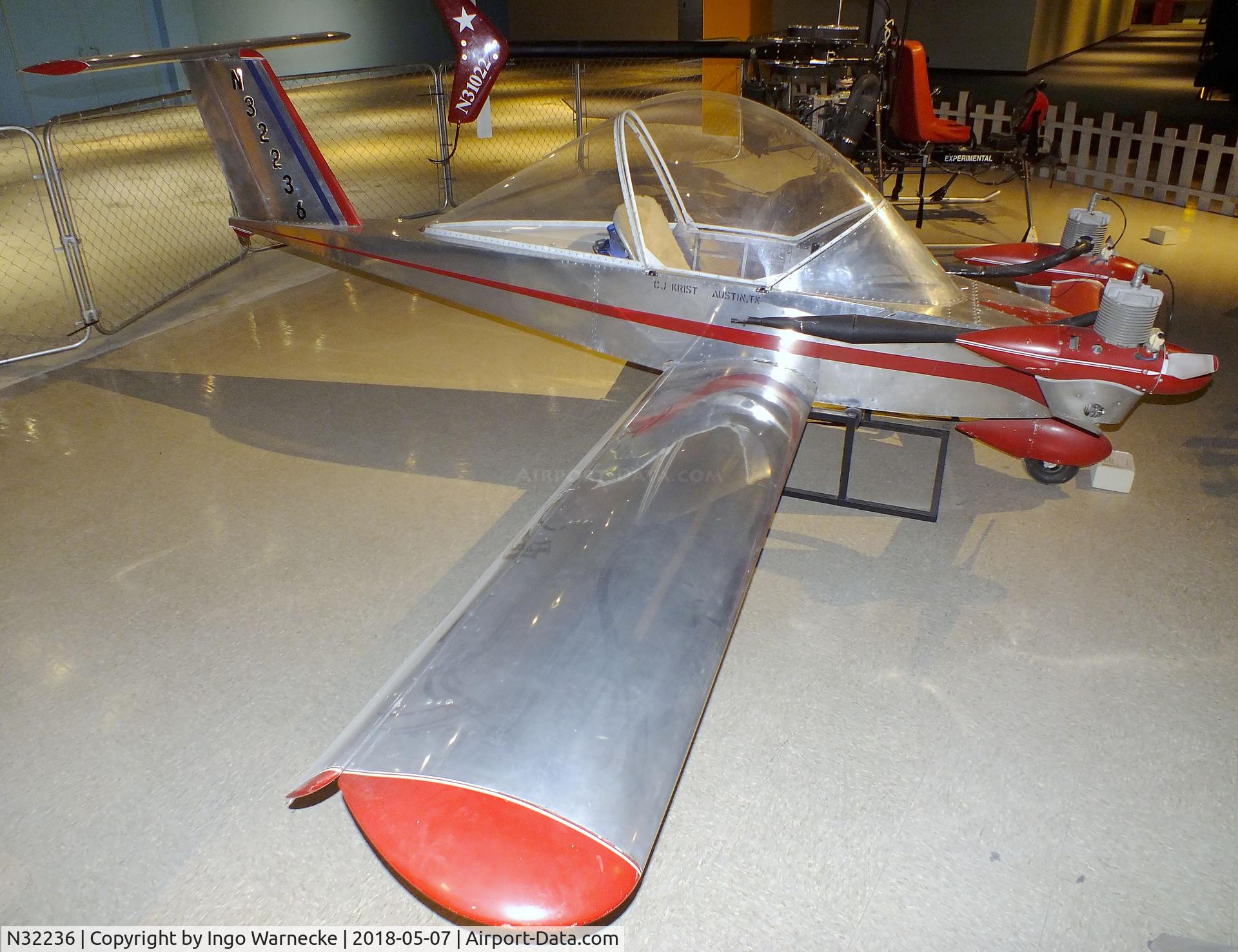 N32236, 1983 Zenair MC-12 Cricket C/N 12-0061, Colomban MC.12 CriCri (Zenair Cricket) at the Science Museum Oklahoma, Oklahoma City OK
