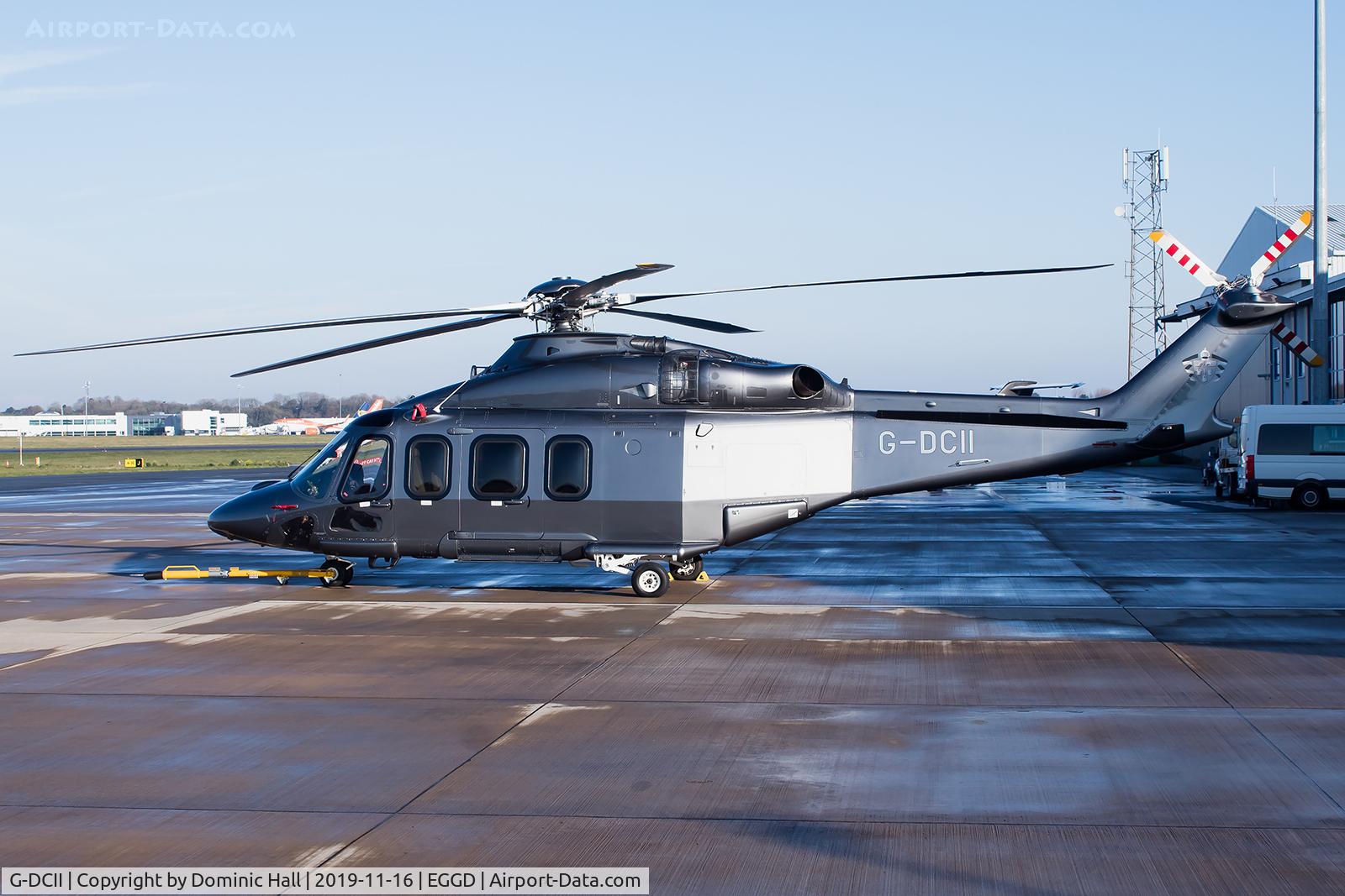 G-DCII, 2015 AgustaWestland AW-139 C/N 31703, parked on the southside apron
