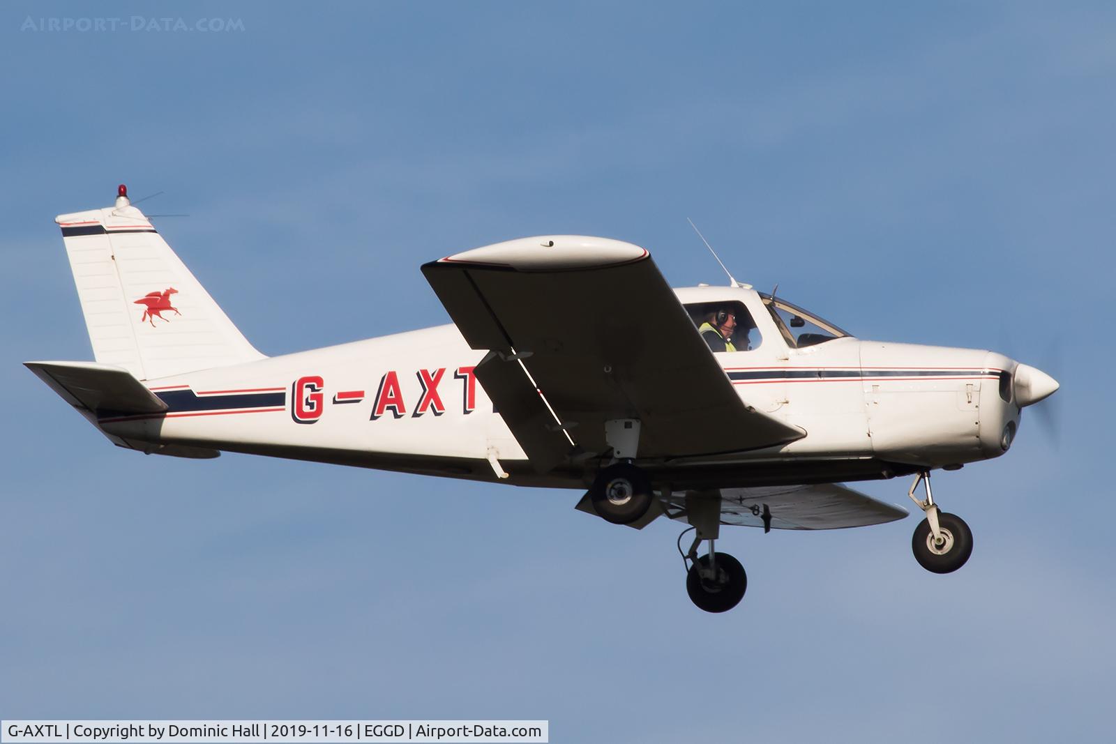 G-AXTL, 1969 Piper PA-28-140 Cherokee C/N 28-26247, Landing RWY 09