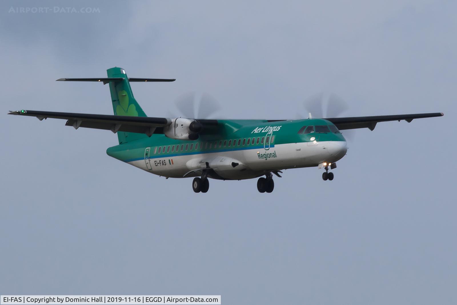 EI-FAS, 2013 ATR 72-600 (72-212A) C/N 1083, Landing RWY 09