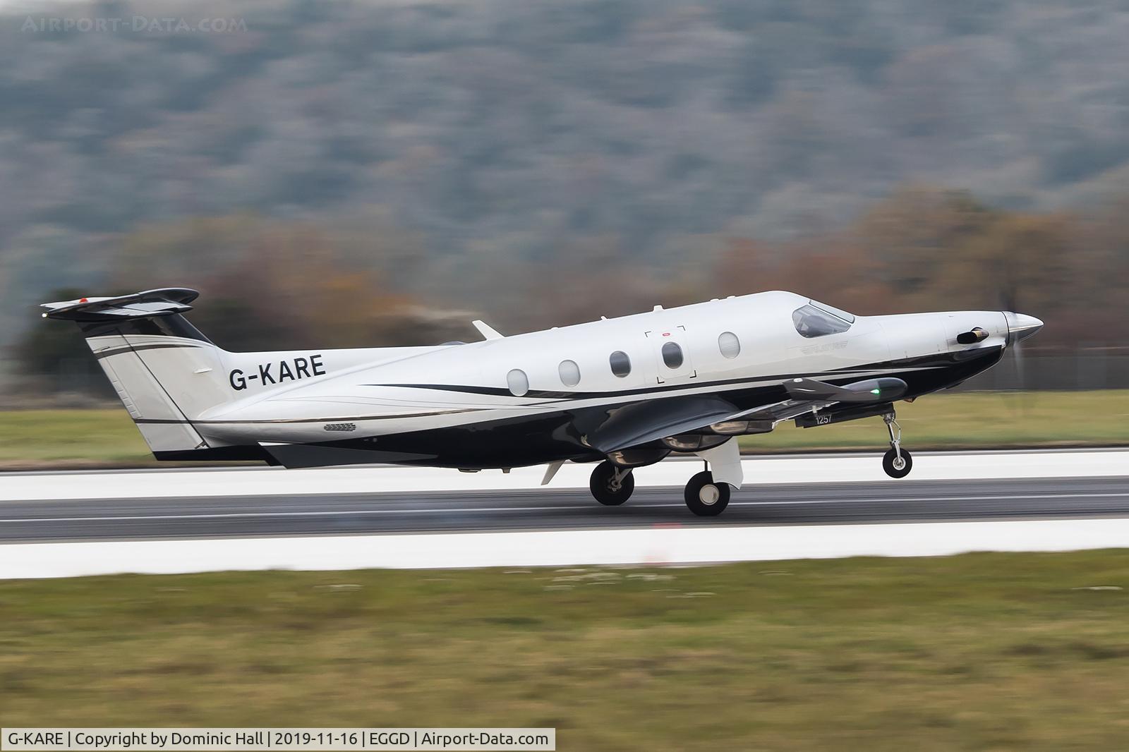 G-KARE, 2011 Pilatus PC-12/47E C/N 1257, Landing RWY 09