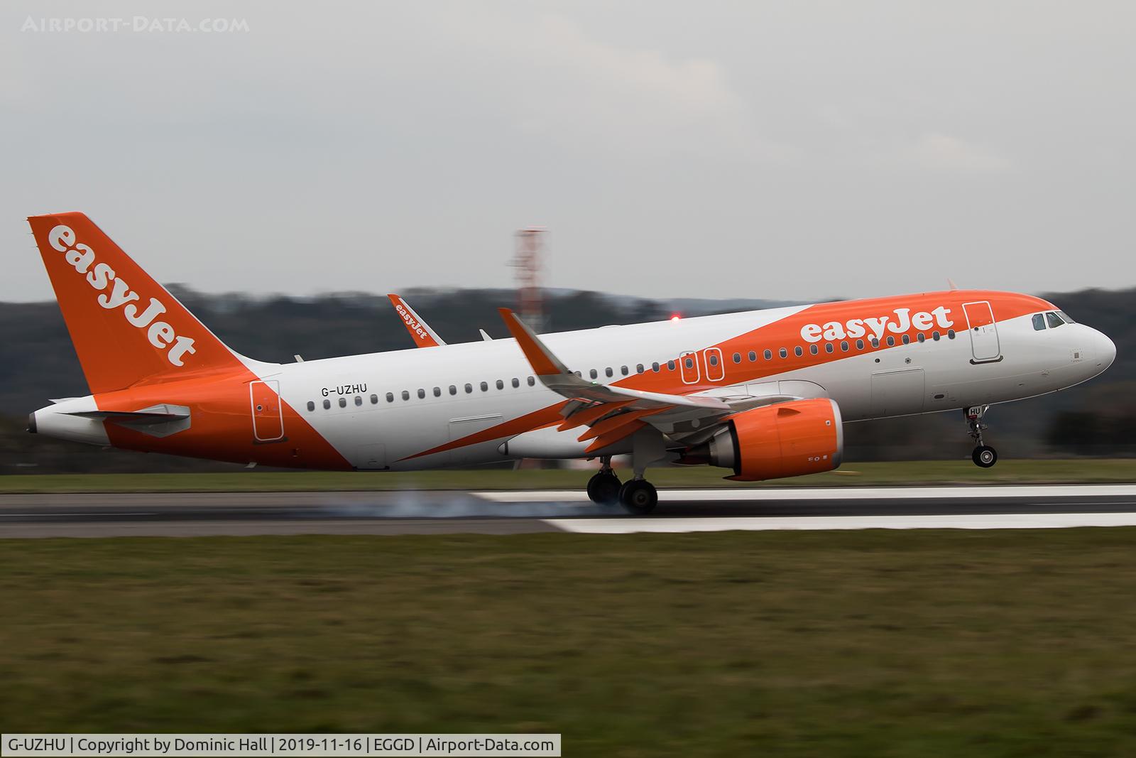 G-UZHU, 2018 Airbus A320-251N C/N 8681, Landing RWY 09