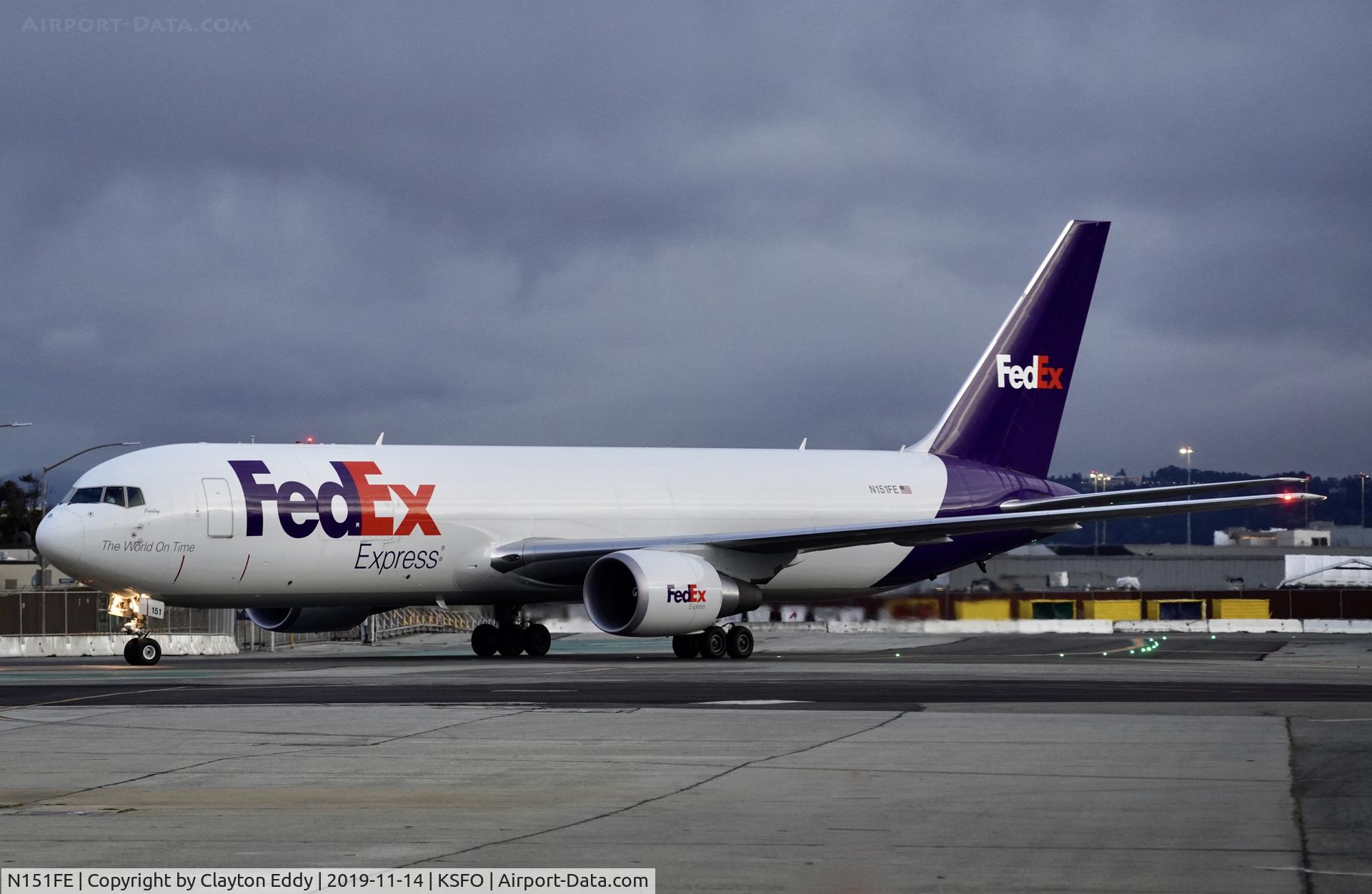 N151FE, 2017 Boeing 767-300ER C/N 43630, SFO 2019.