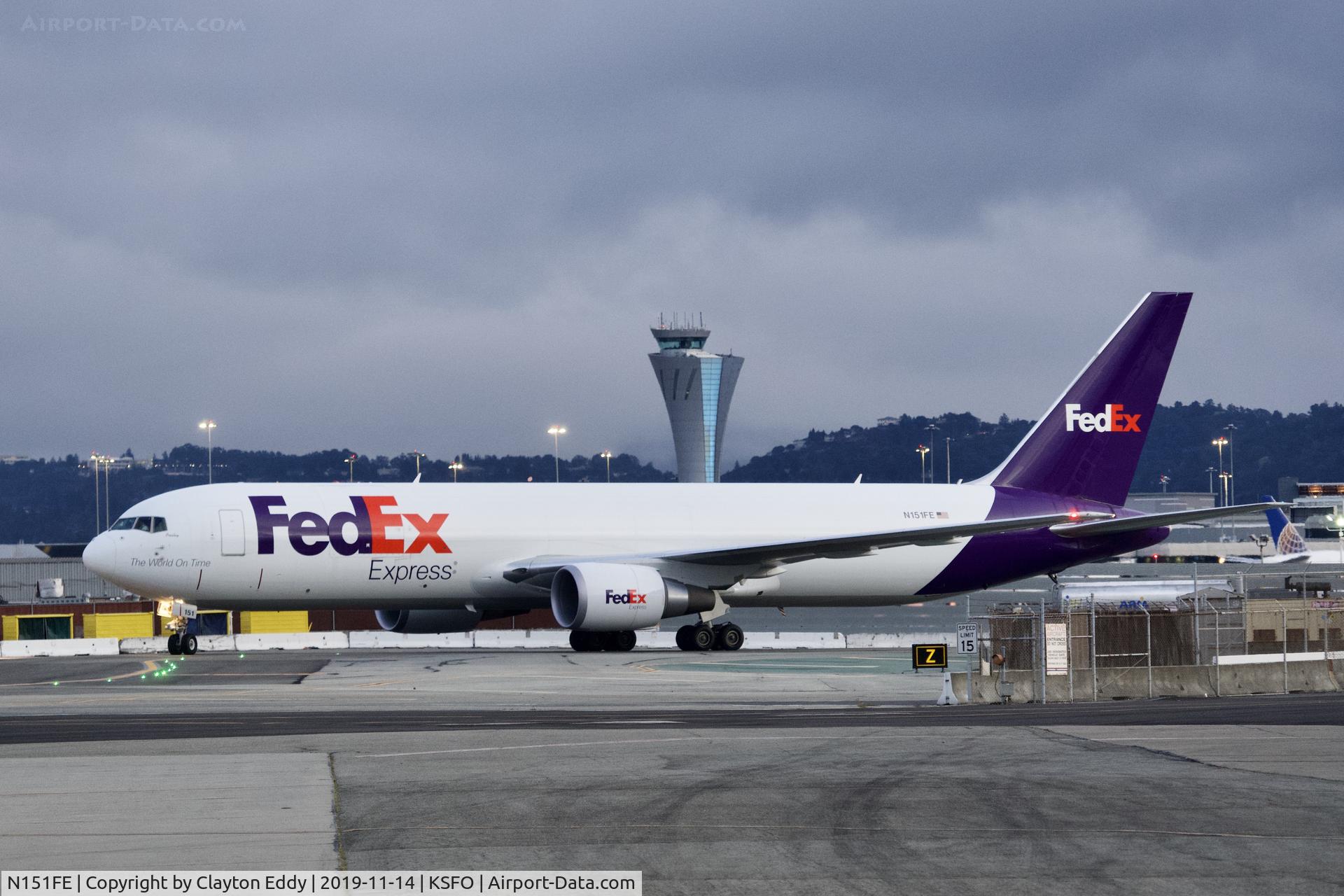N151FE, 2017 Boeing 767-300ER C/N 43630, SFO 2019.