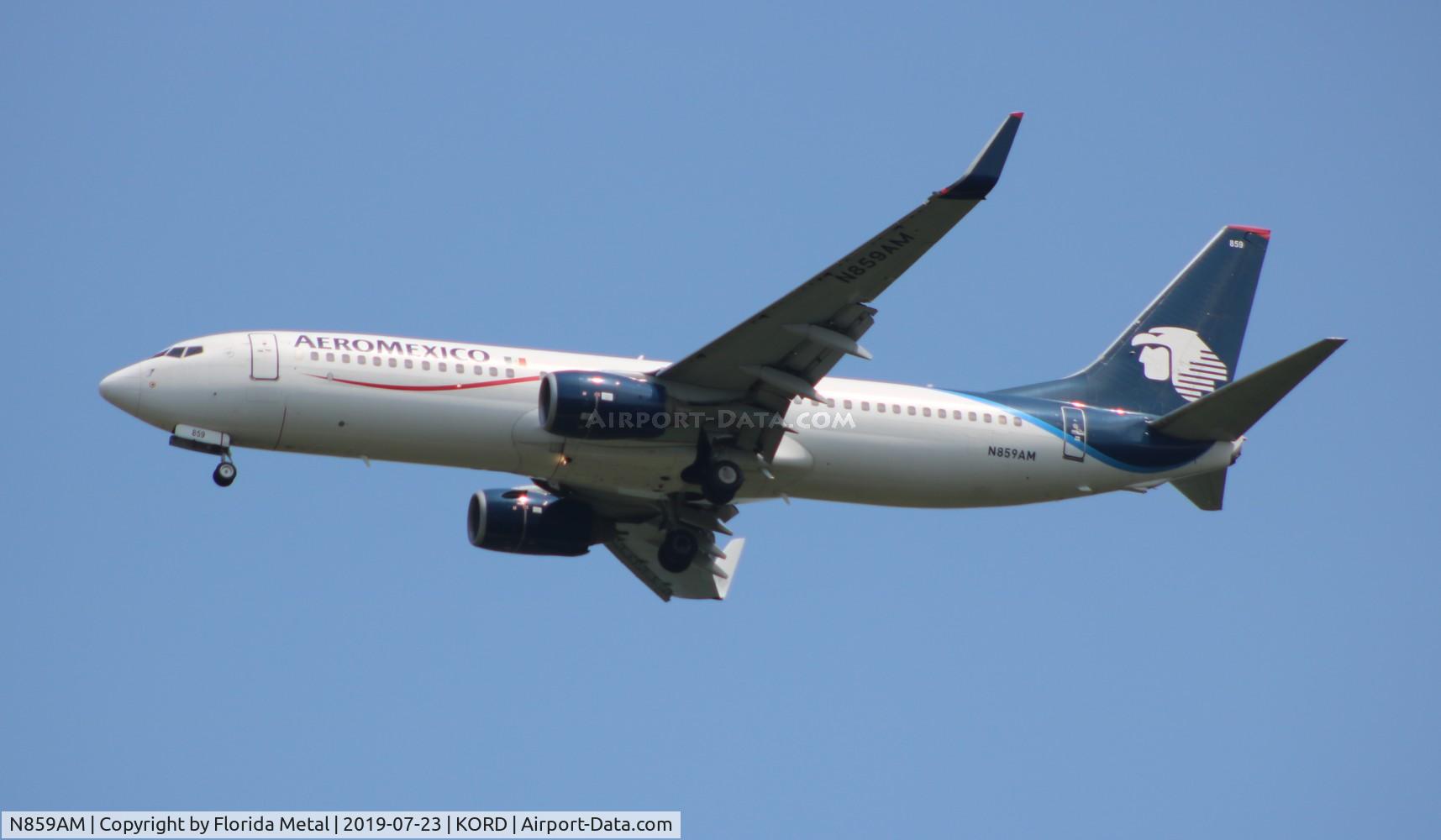 N859AM, 2003 Boeing 737-8Q8 C/N 32796, Aeromexico