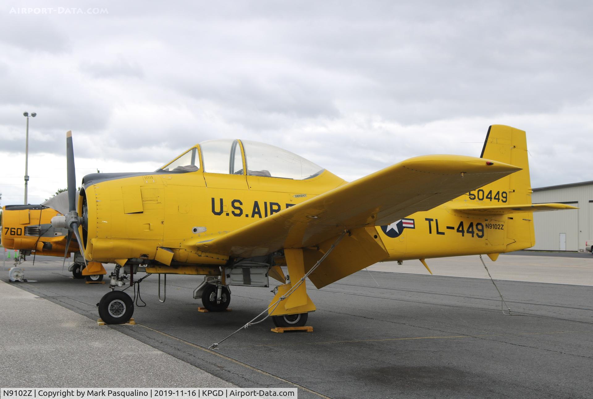 N9102Z, 1951 North American T-28A Trojan C/N 171-7, North American T-28A