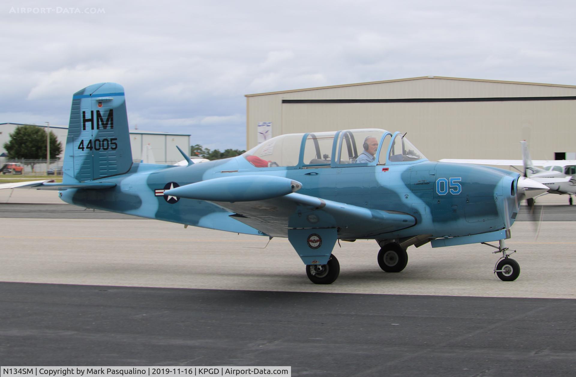 N134SM, 1957 Beech T-34B Mentor C/N BG-312, Beech T-34B