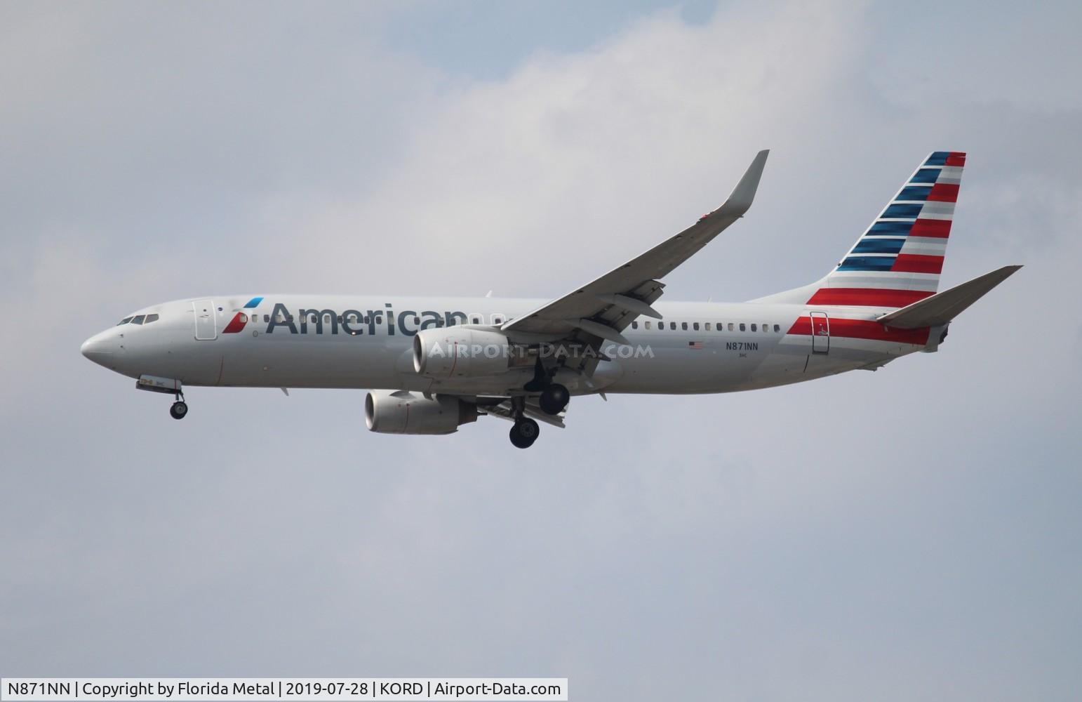 N871NN, 2011 Boeing 737-823 C/N 31127, American