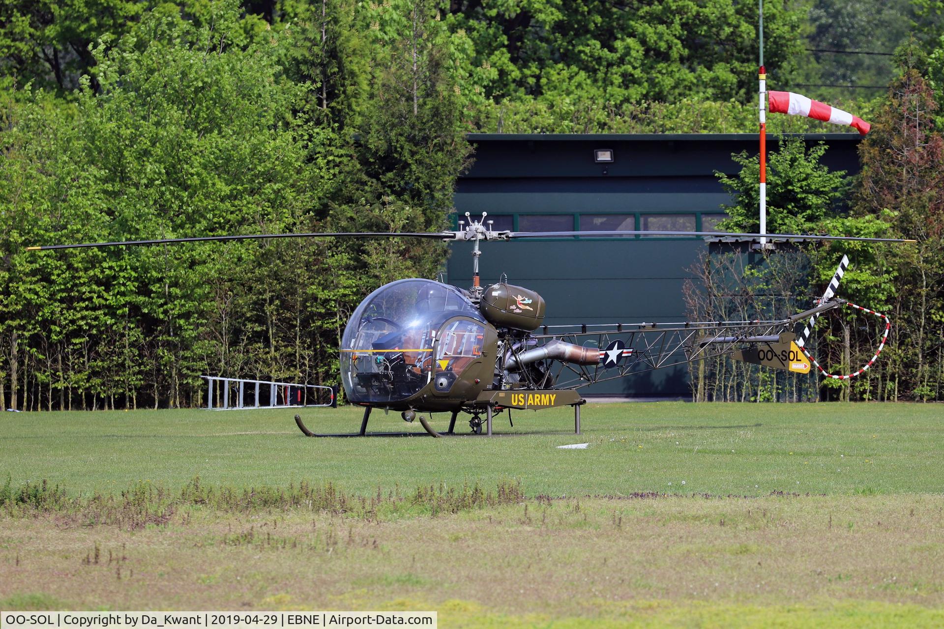 OO-SOL, 1966 Bell 47G-3B C/N WA386, Homebase EBNE