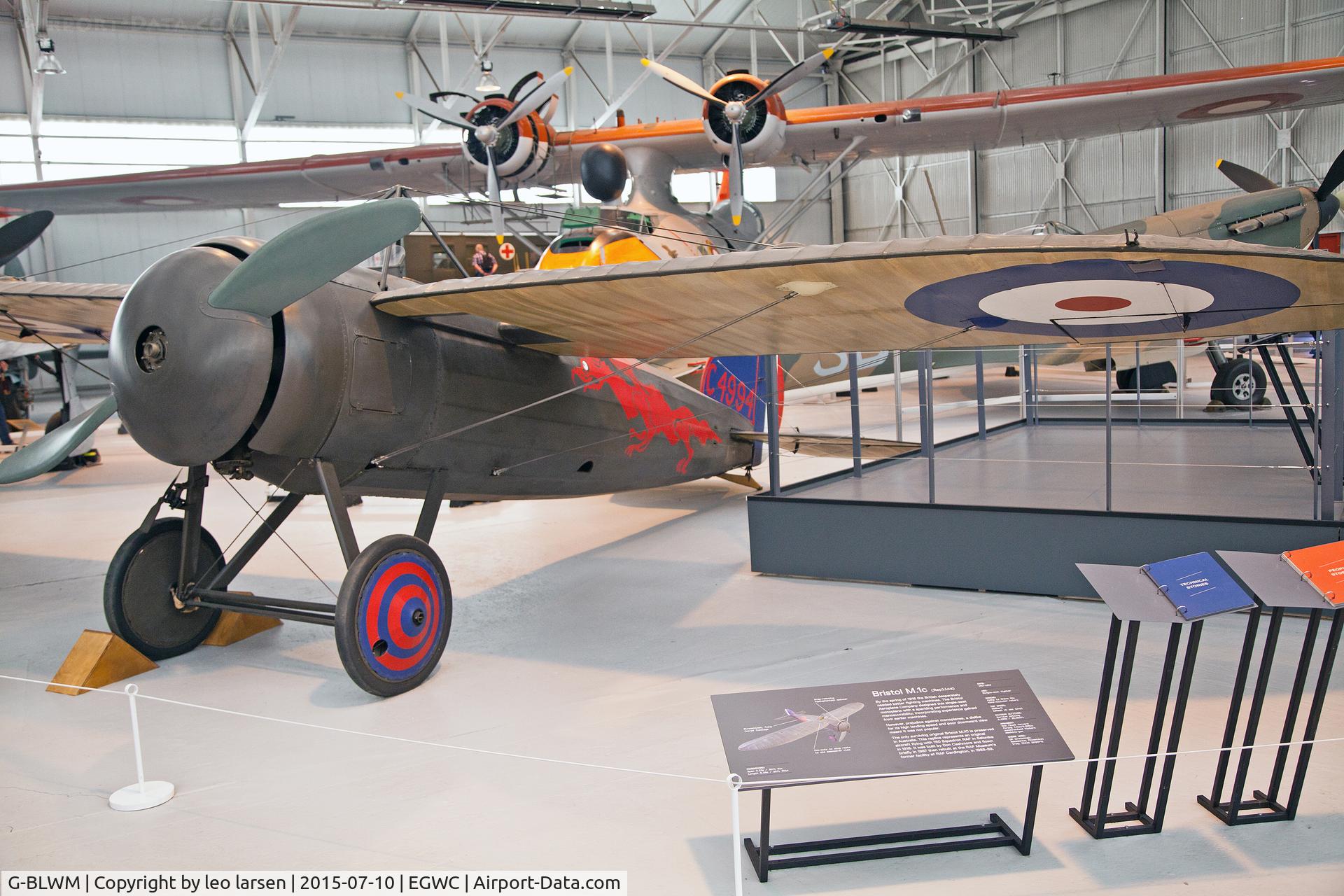 G-BLWM, 1987 Bristol M-1C Replica C/N PFA 112-10892, Cosford Museum 10.7.2015