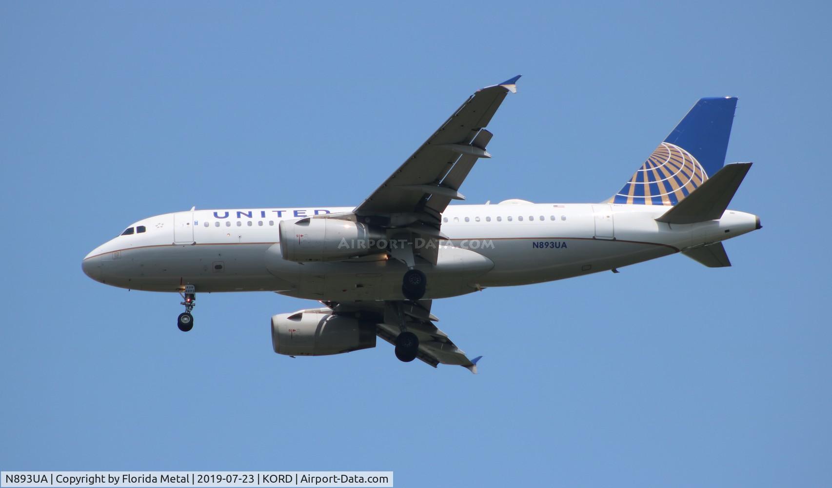 N893UA, 2006 Airbus A319-132 C/N 2948, United