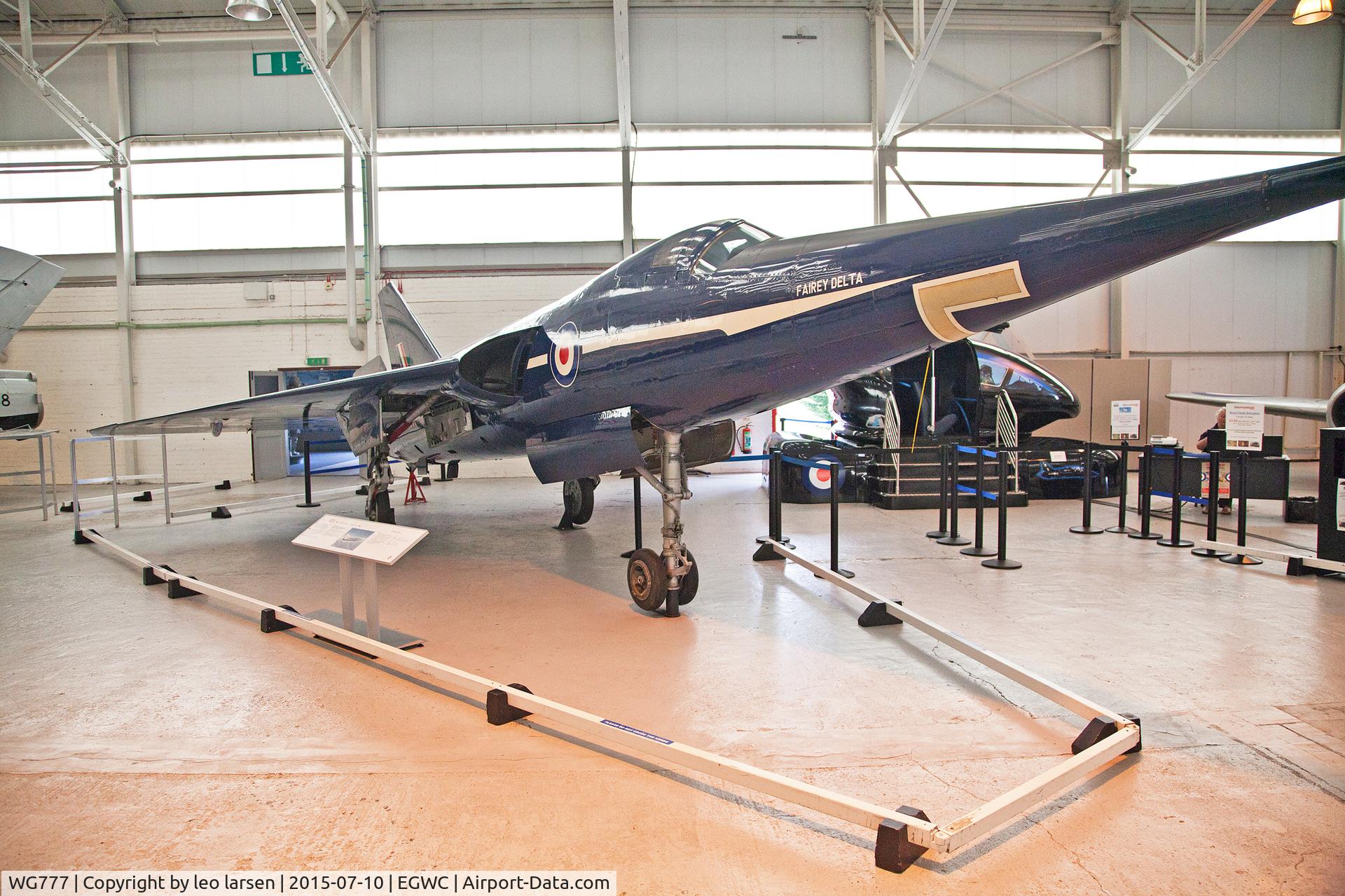 WG777, 1956 Fairey Delta FD2 C/N F9422, Cosford Museum 10.7.2015