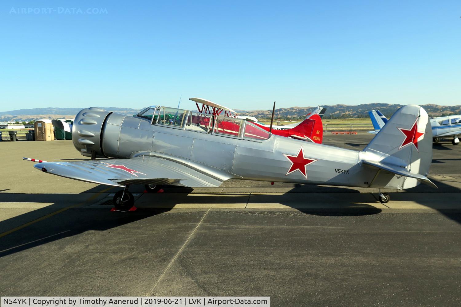 N54YK, 1954 Yakovlev Yak-18 C/N 232012, 1954 Yakovlev Yak-18, c/n: 232012, 2019 AOPA Livermore Fly-In