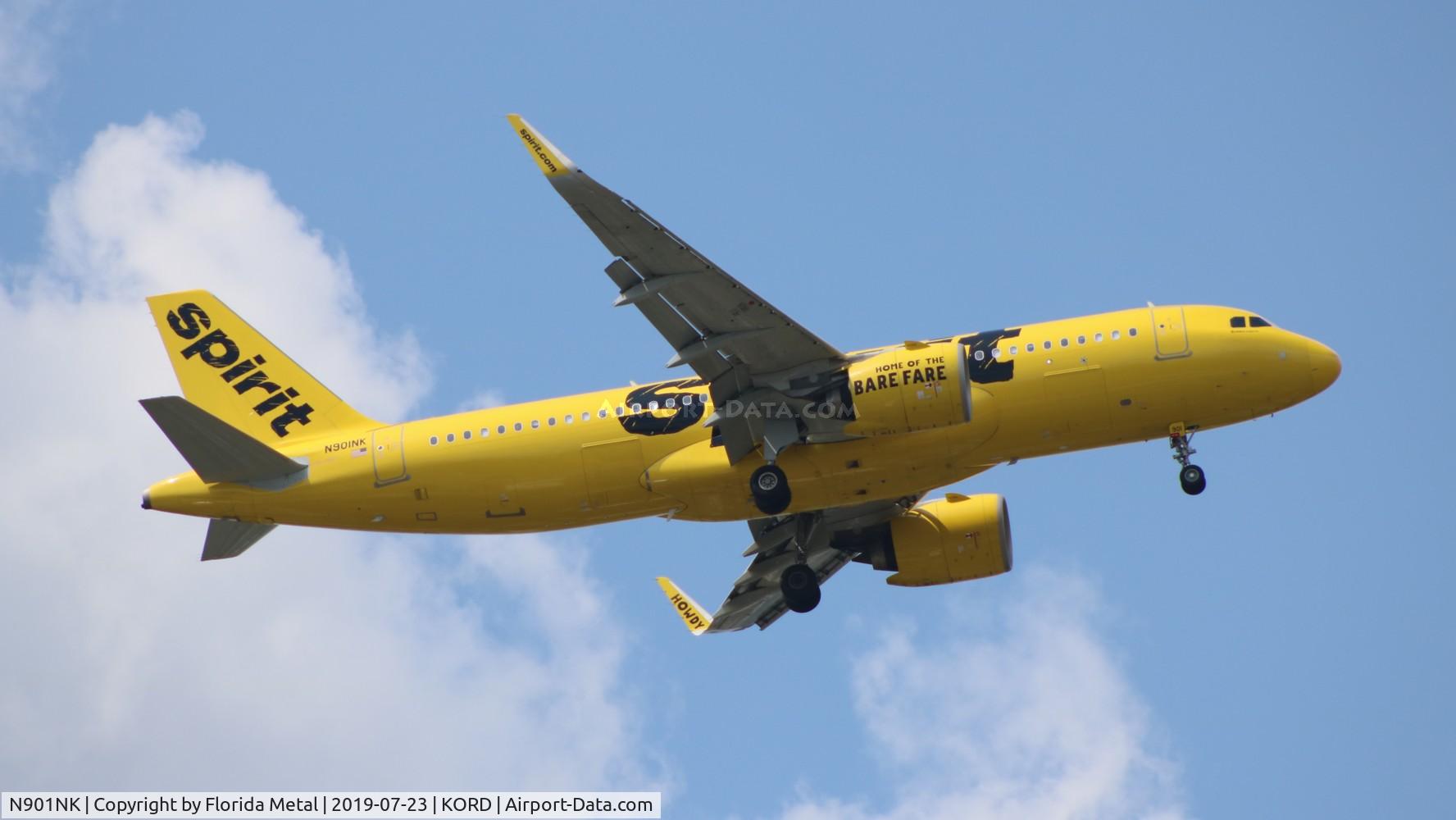 N901NK, 2015 Airbus A320-271NEO C/N 6833, Spirit