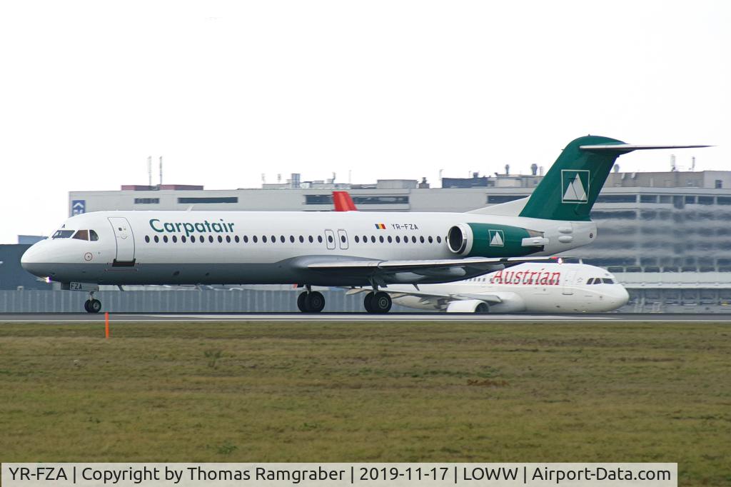 YR-FZA, 1992 Fokker 100 (F-28-0100) C/N 11395, Carpatair Fokker 100