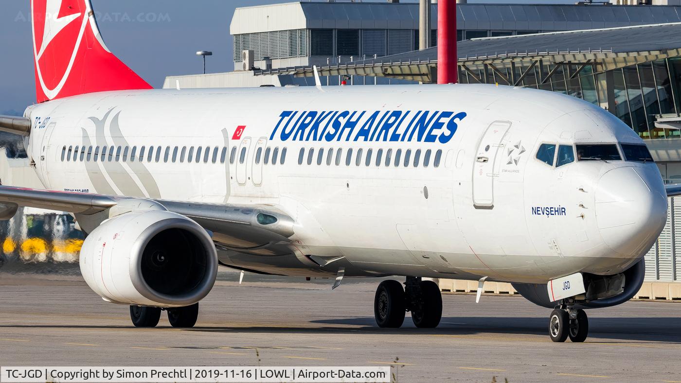 TC-JGD, 2001 Boeing 737-8F2 C/N 29788, TC-JGD @ Linz Airport