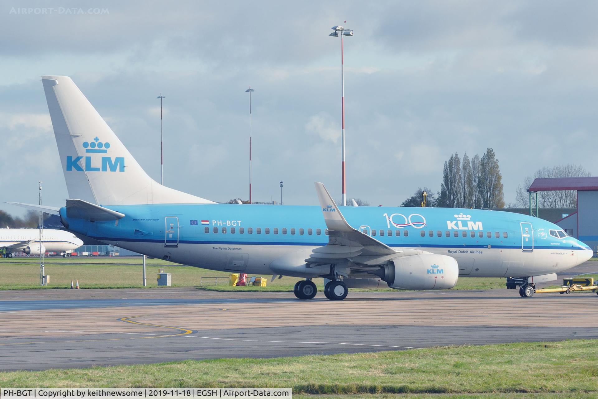 PH-BGT, 2011 Boeing 737-7K2 C/N 38634, Returning from engine test facility.