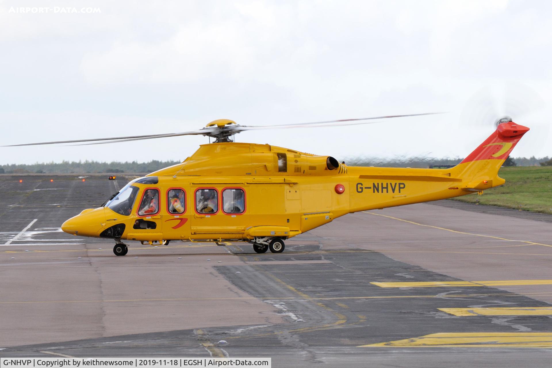 G-NHVP, 2018 AgustaWestland AW-139 C/N 41513, Arriving from offshore.