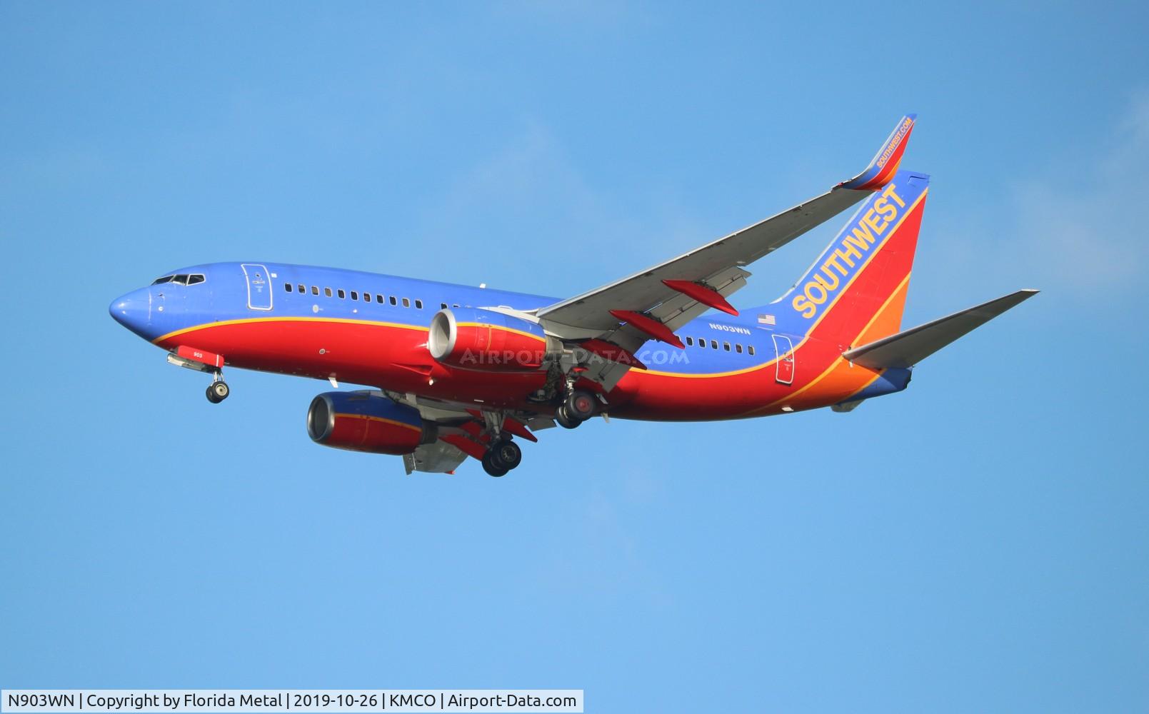 N903WN, 2007 Boeing 737-7H4 C/N 32457, Southwest