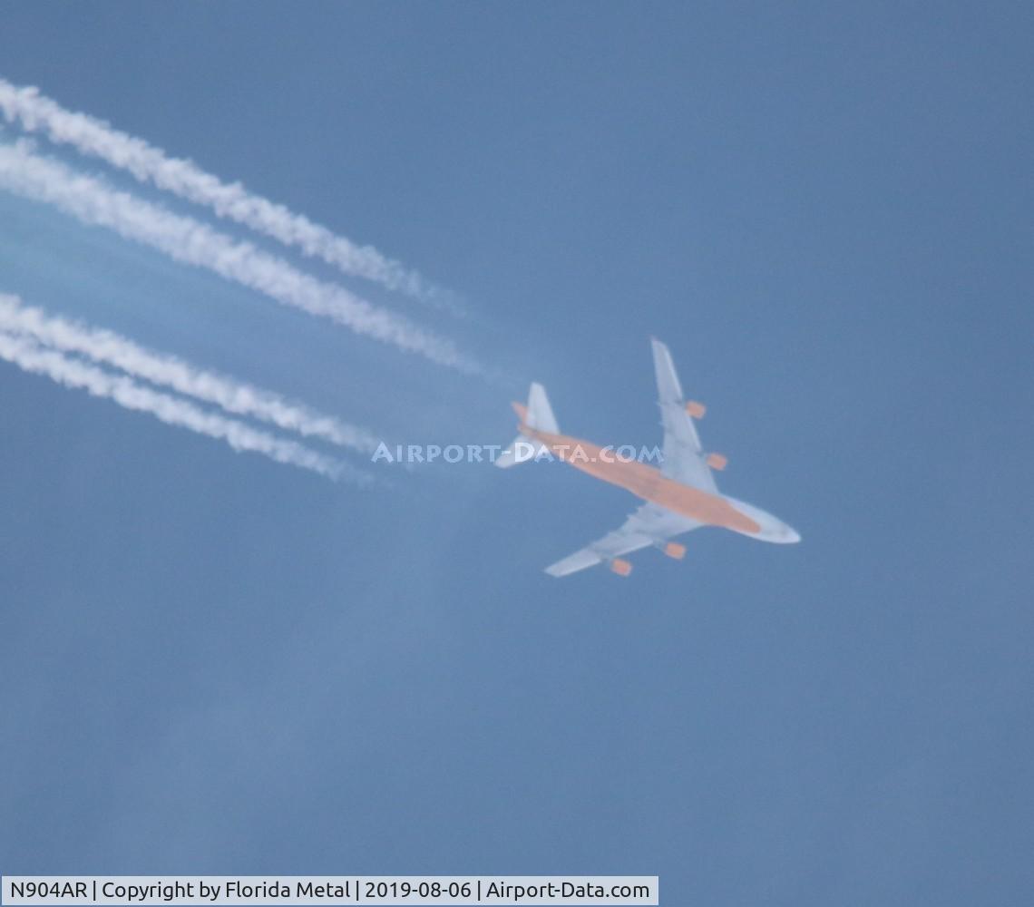 N904AR, 2005 Boeing 747-428F/ER/SCD C/N 33097, Skylease Cargo in flight from Chicago to Halifax NS over Michigan